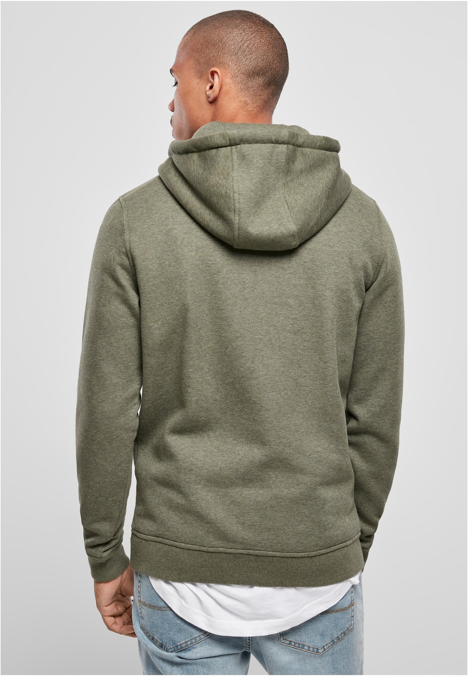 Basic Melange Hoody | darkgreen melange