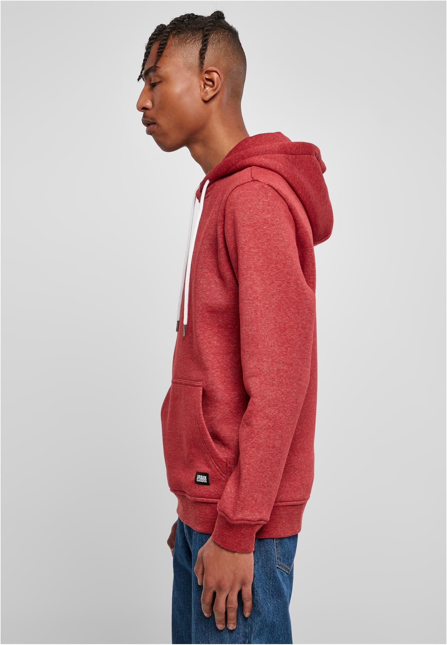 Basic Melange Hoody | bloodstonemelange