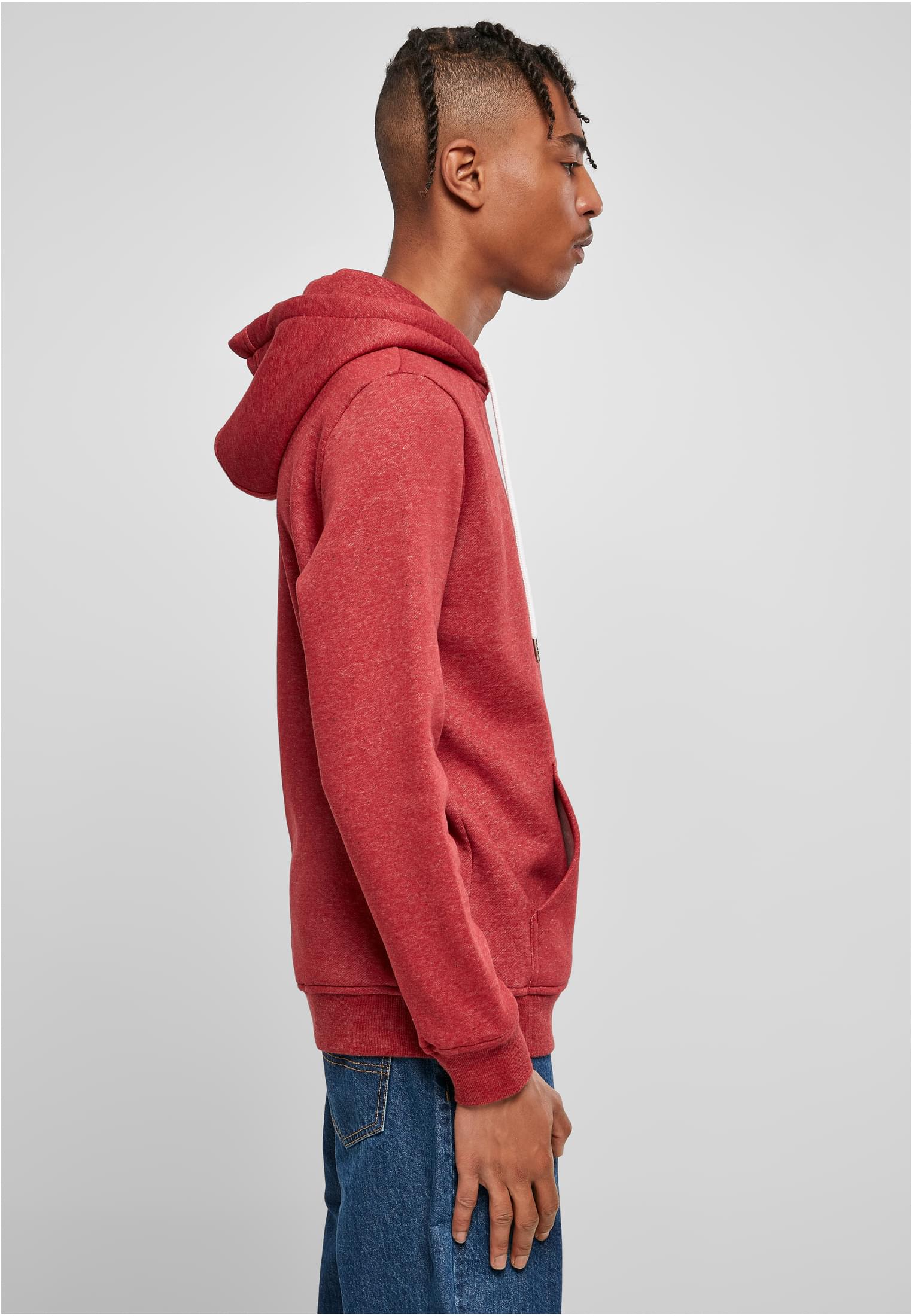 Basic Melange Hoody | bloodstonemelange