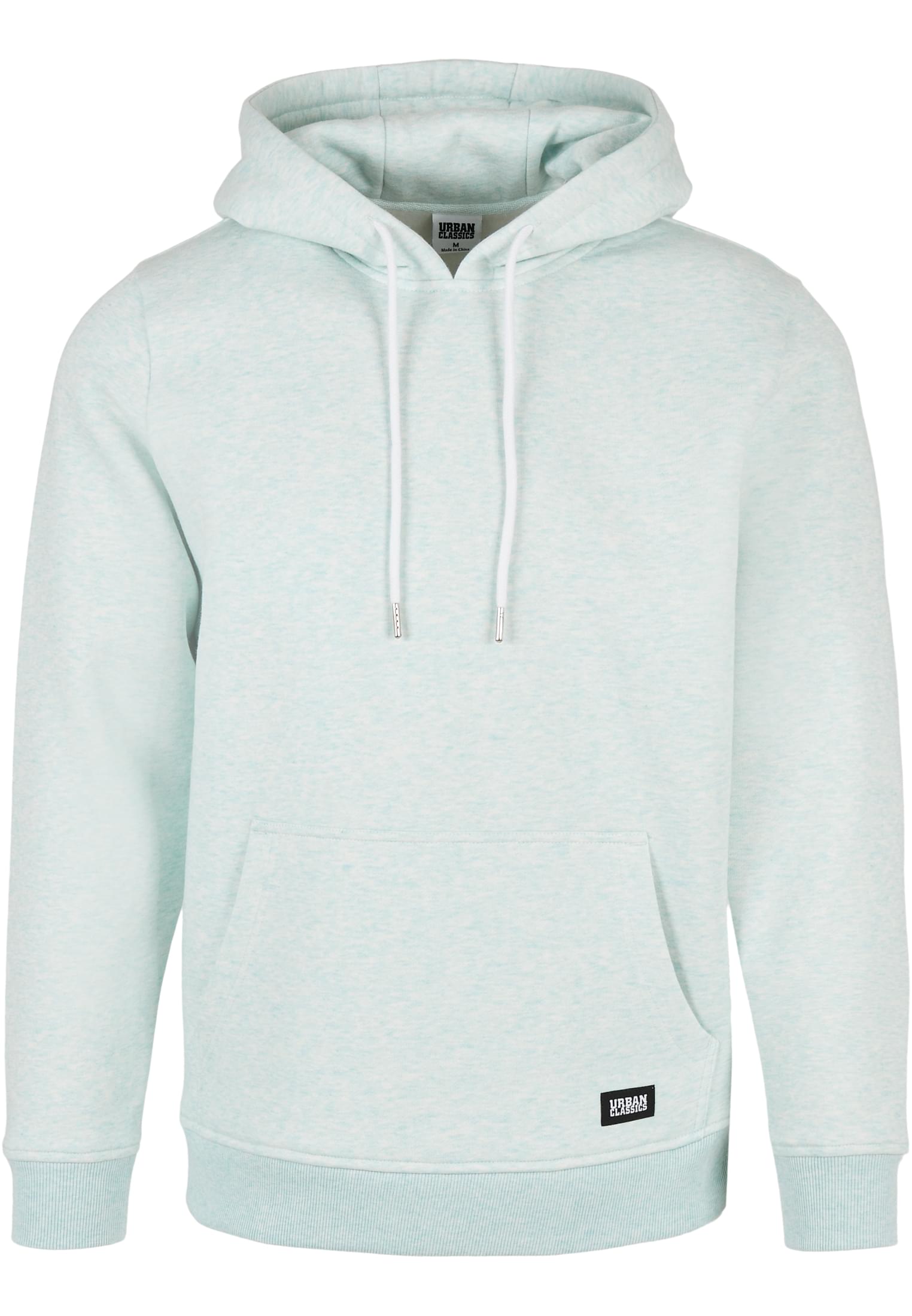 Basic Melange Hoody | aqua melange