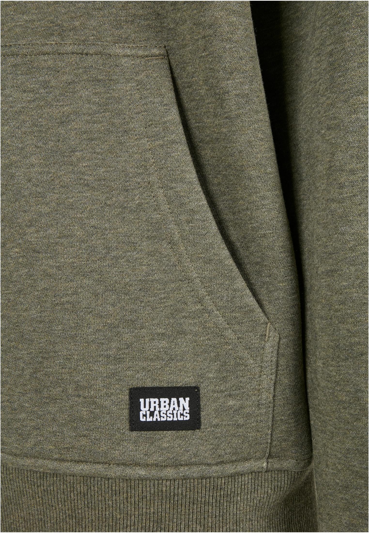 Basic Melange Hoody | darkgreen melange