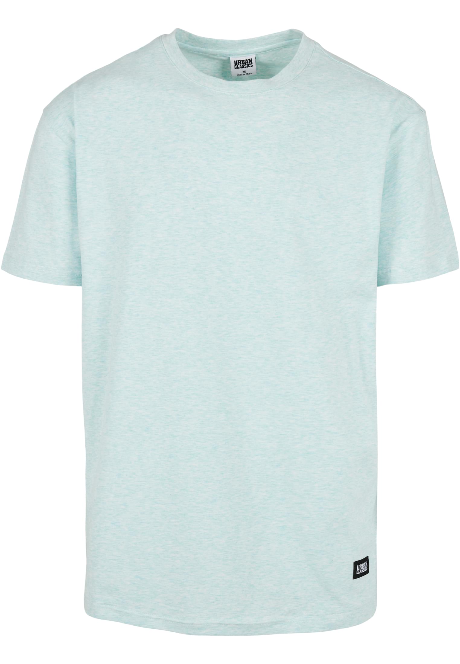 Oversize Melange Tee | aqua melange