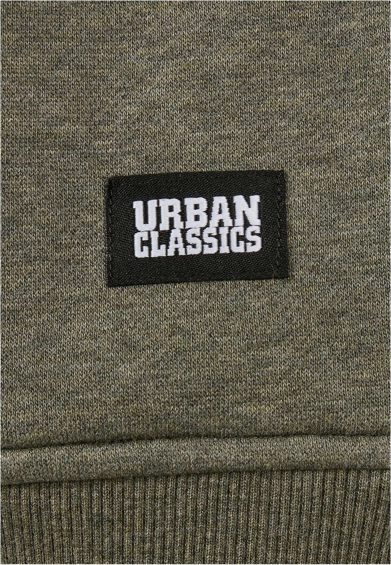 Basic Melange Crew | darkgreen melange