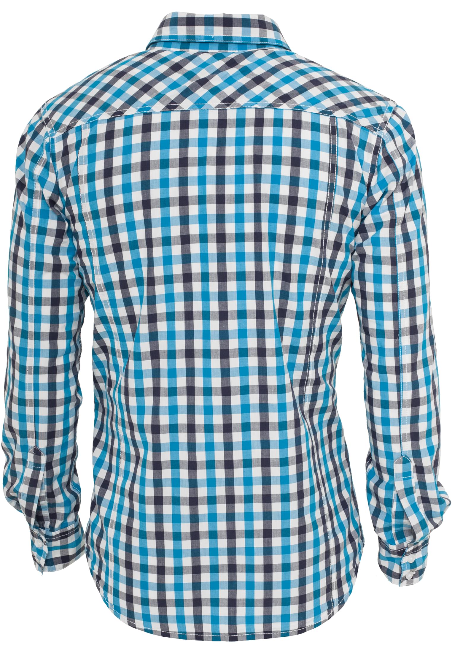 Tricolor Big Checked Shirt | nvywhttur