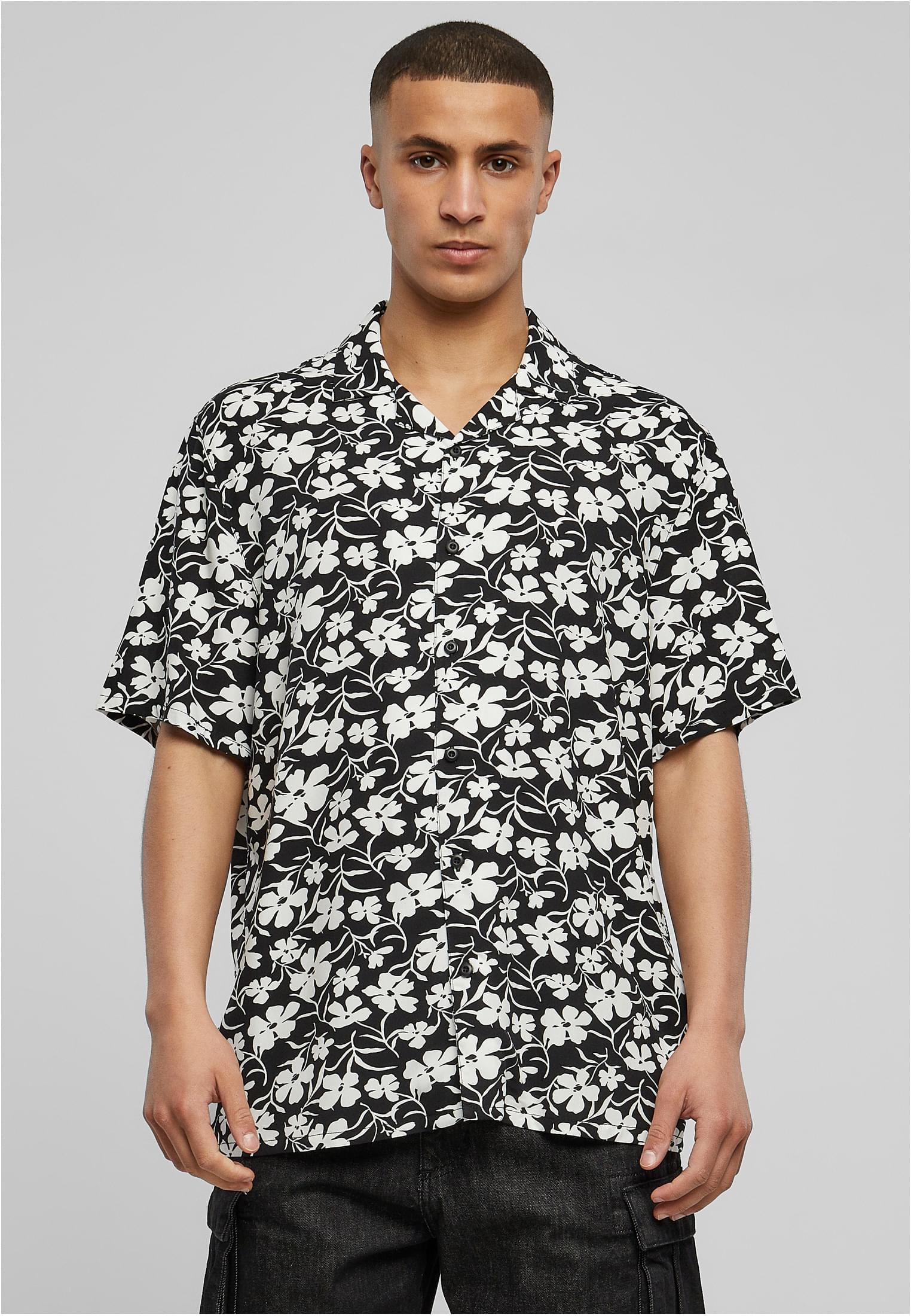 Viscose AOP Resort Shirt | whiteflower