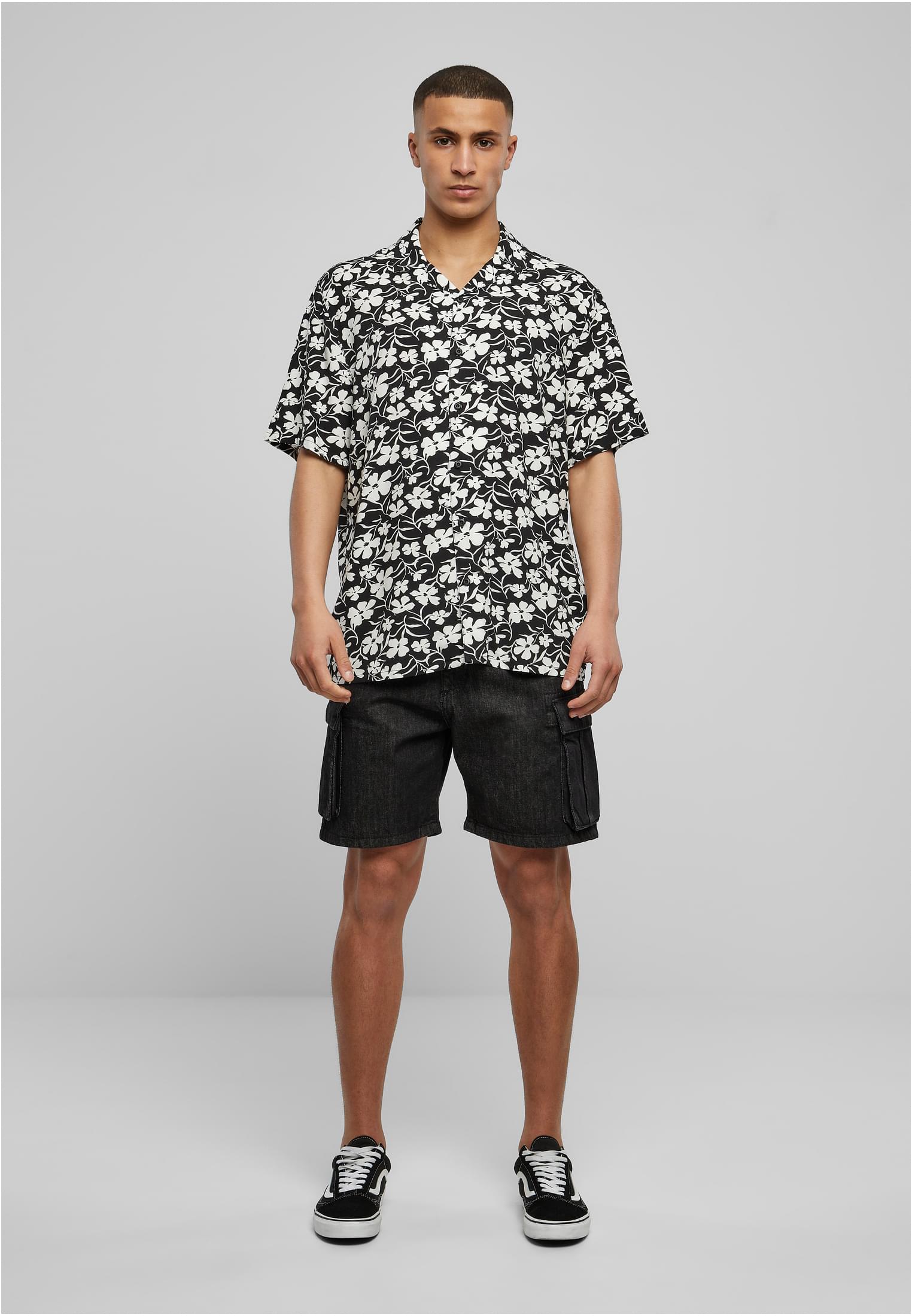 Viscose AOP Resort Shirt | whiteflower