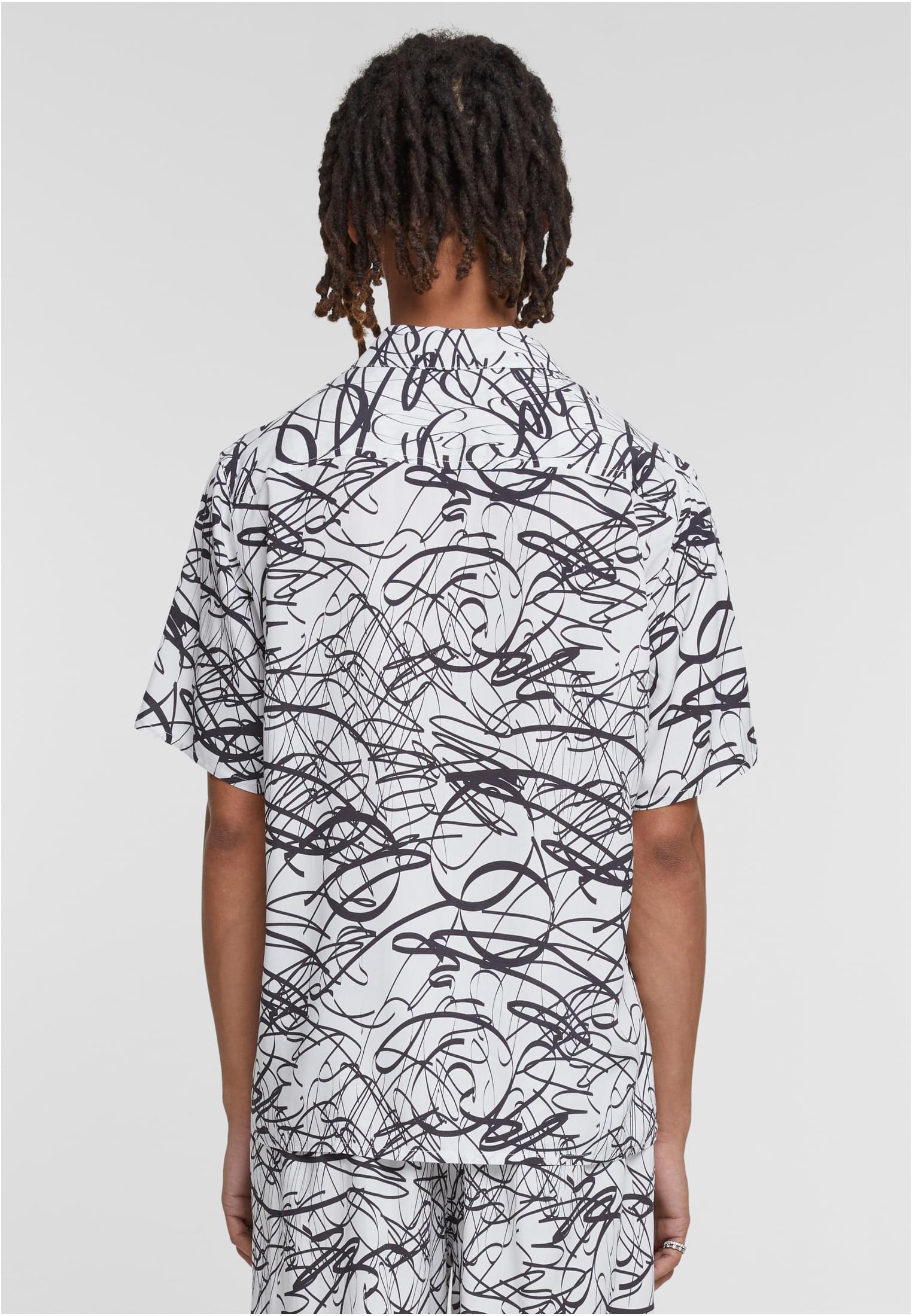 Viscose AOP Resort Shirt | whitescribble