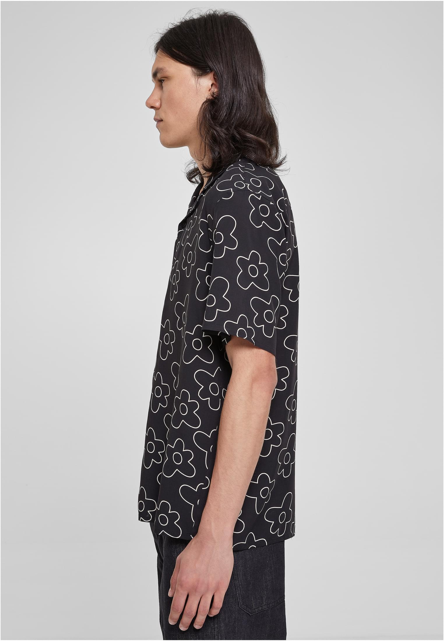 Viscose AOP Resort Shirt | blackflower