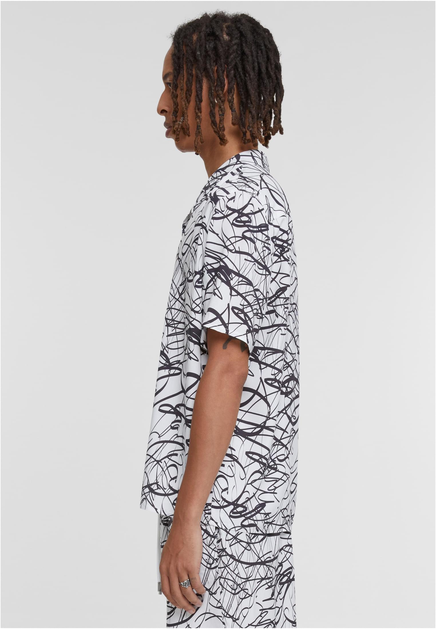 Viscose AOP Resort Shirt | whitescribble