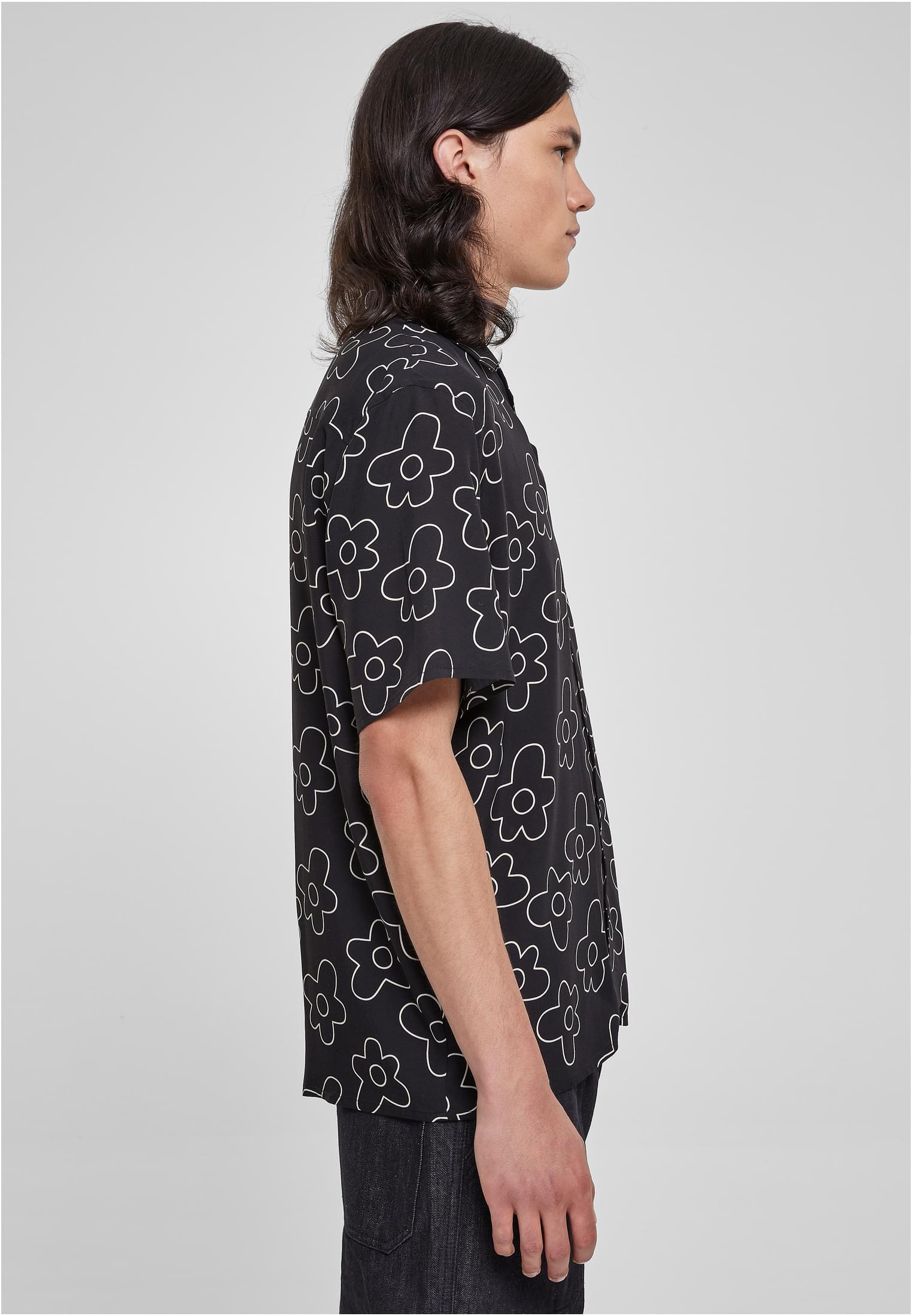 Viscose AOP Resort Shirt | blackflower