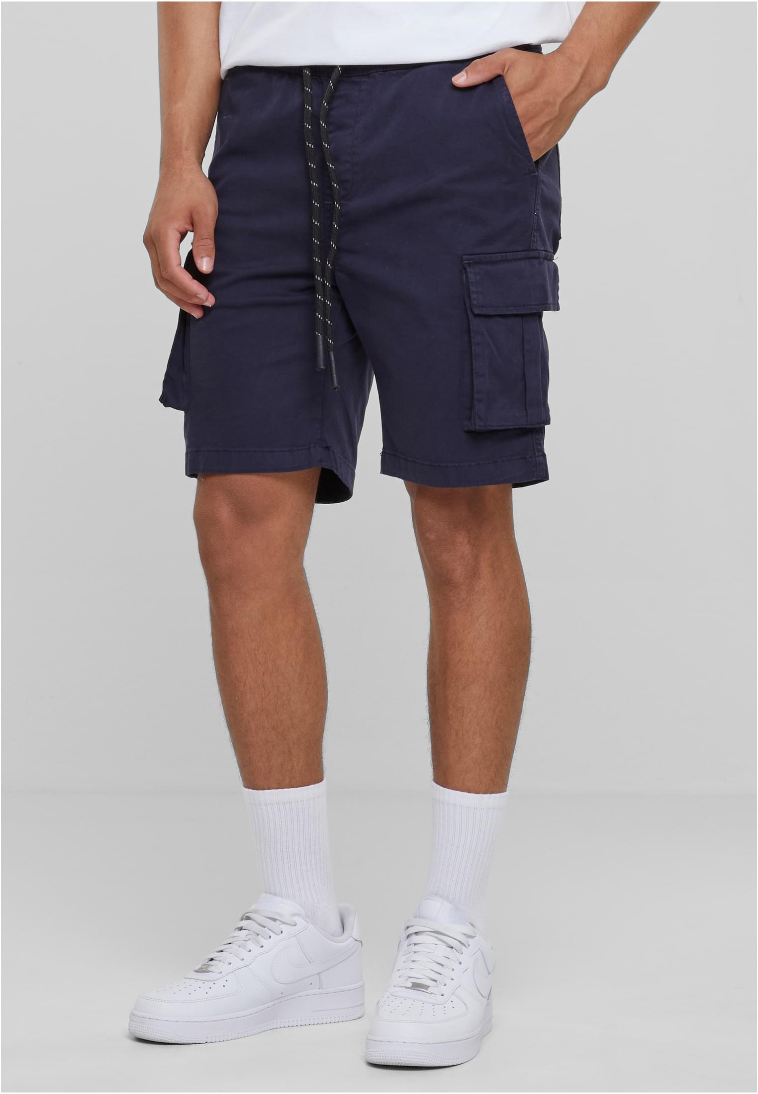 Drawstring Cargo Shorts | navy