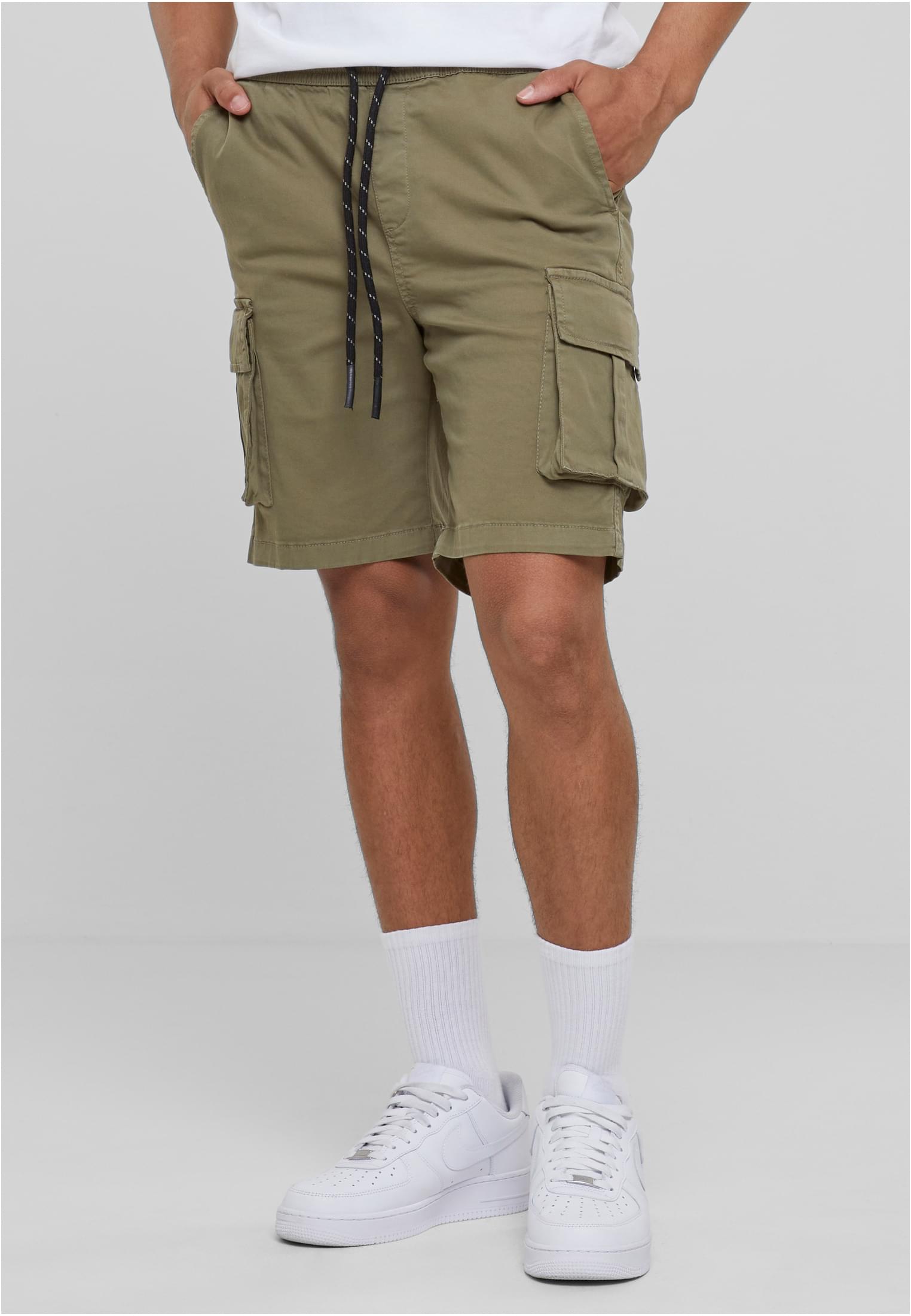 Drawstring Cargo Shorts | olive