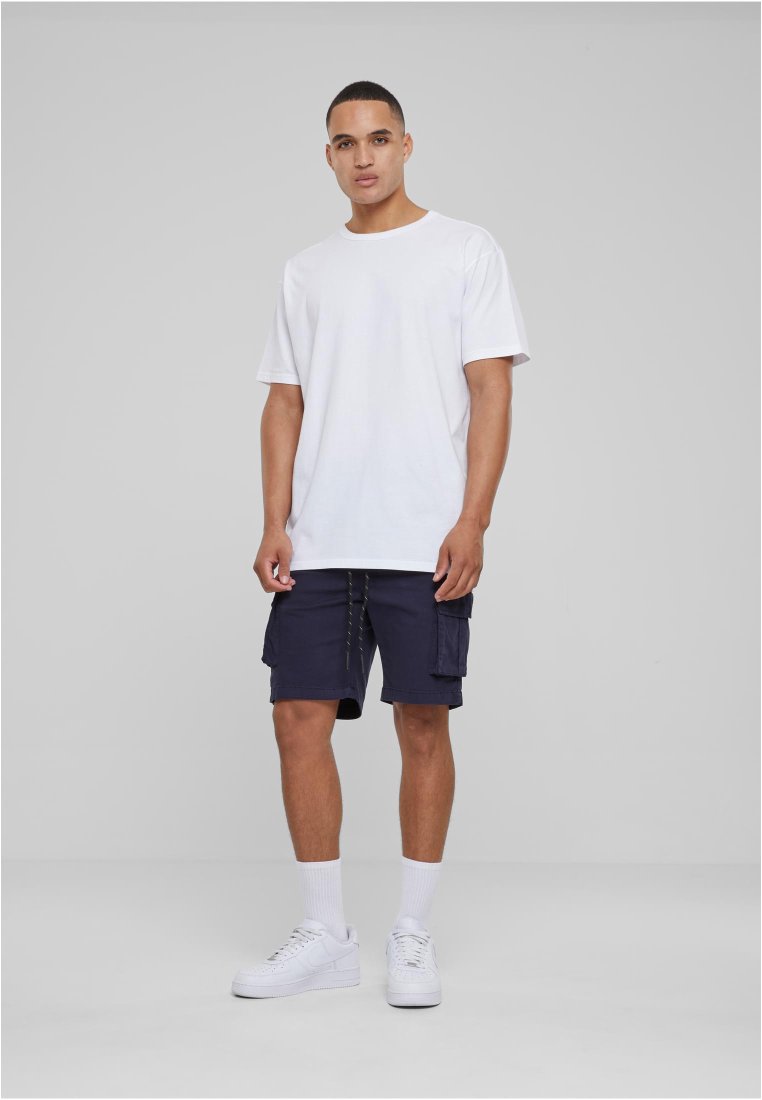 Drawstring Cargo Shorts | navy