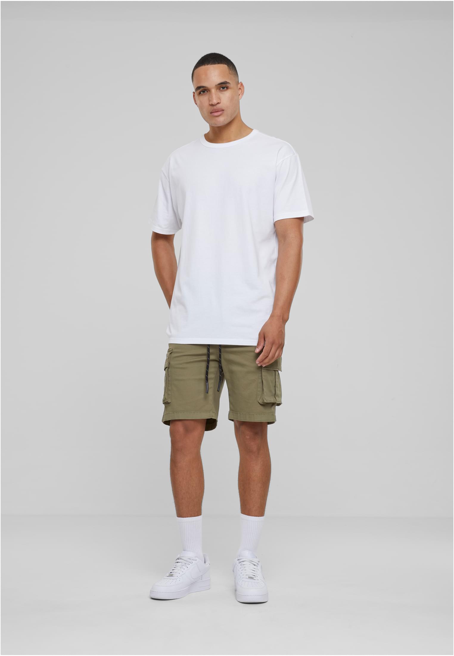 Drawstring Cargo Shorts | olive