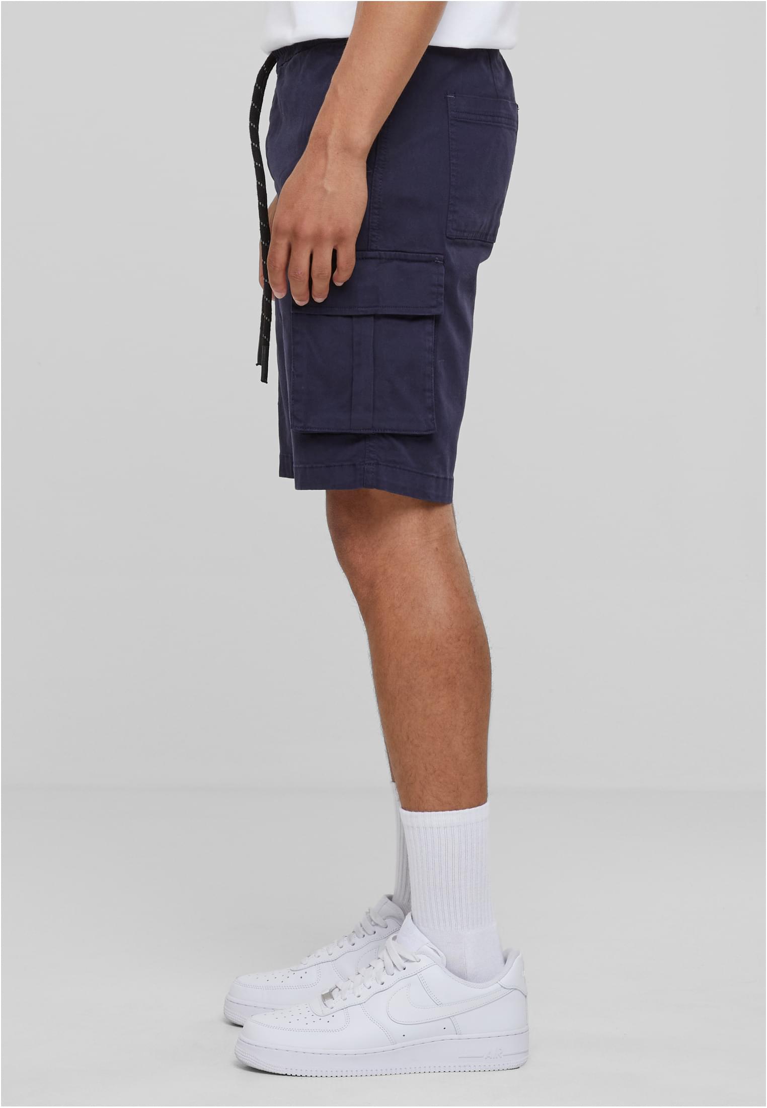 Drawstring Cargo Shorts | navy