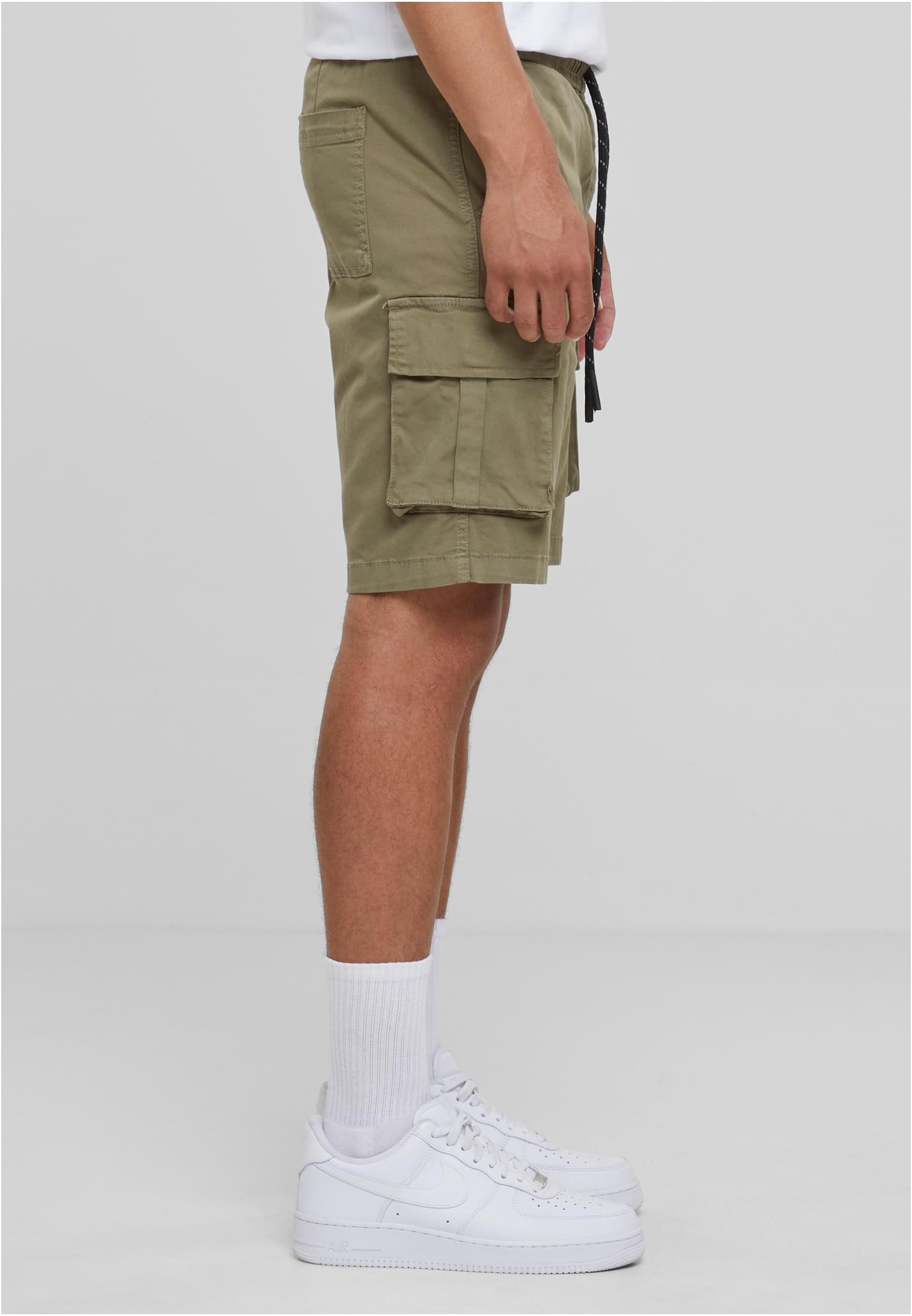 Drawstring Cargo Shorts | olive