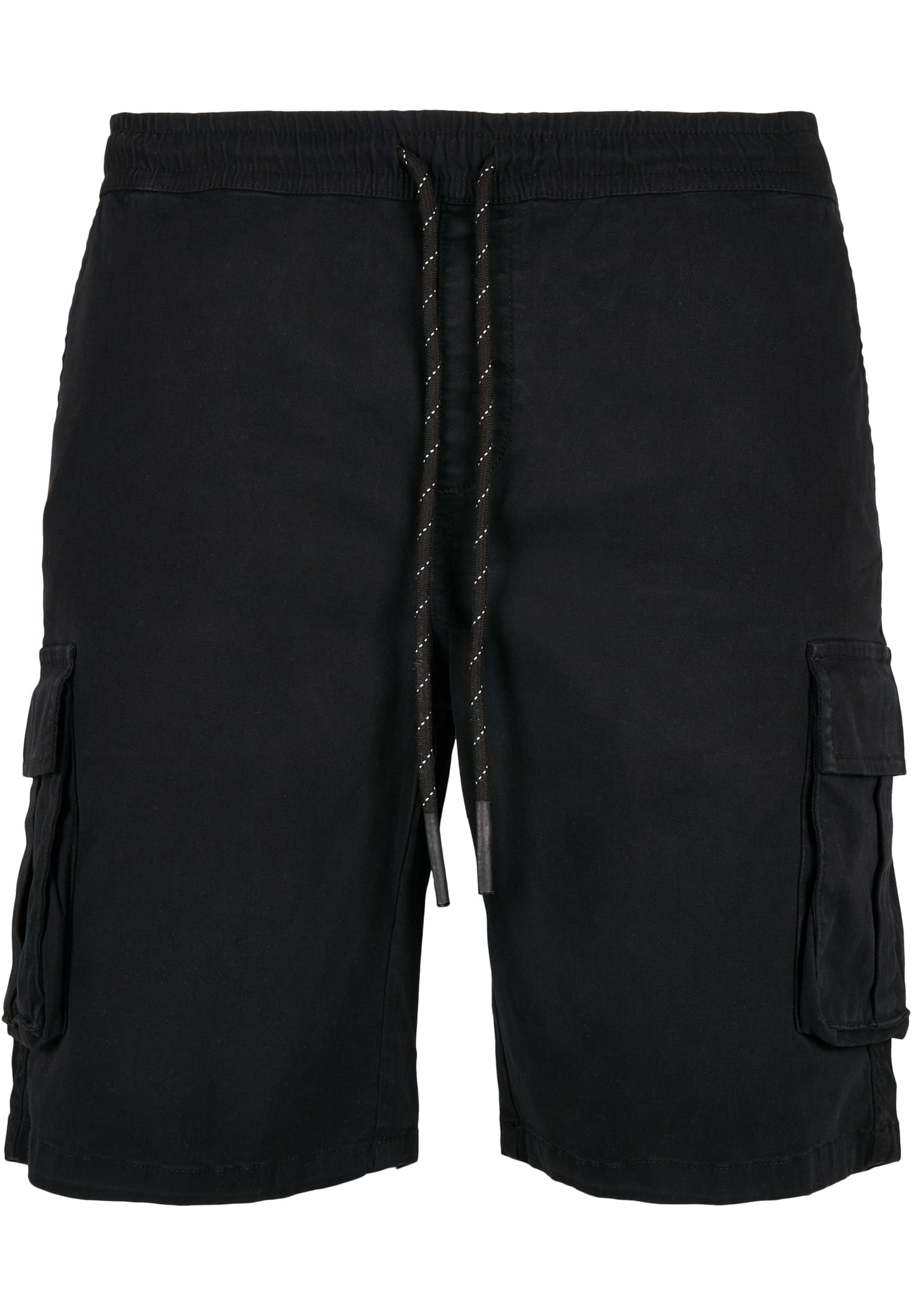 Drawstring Cargo Shorts | black