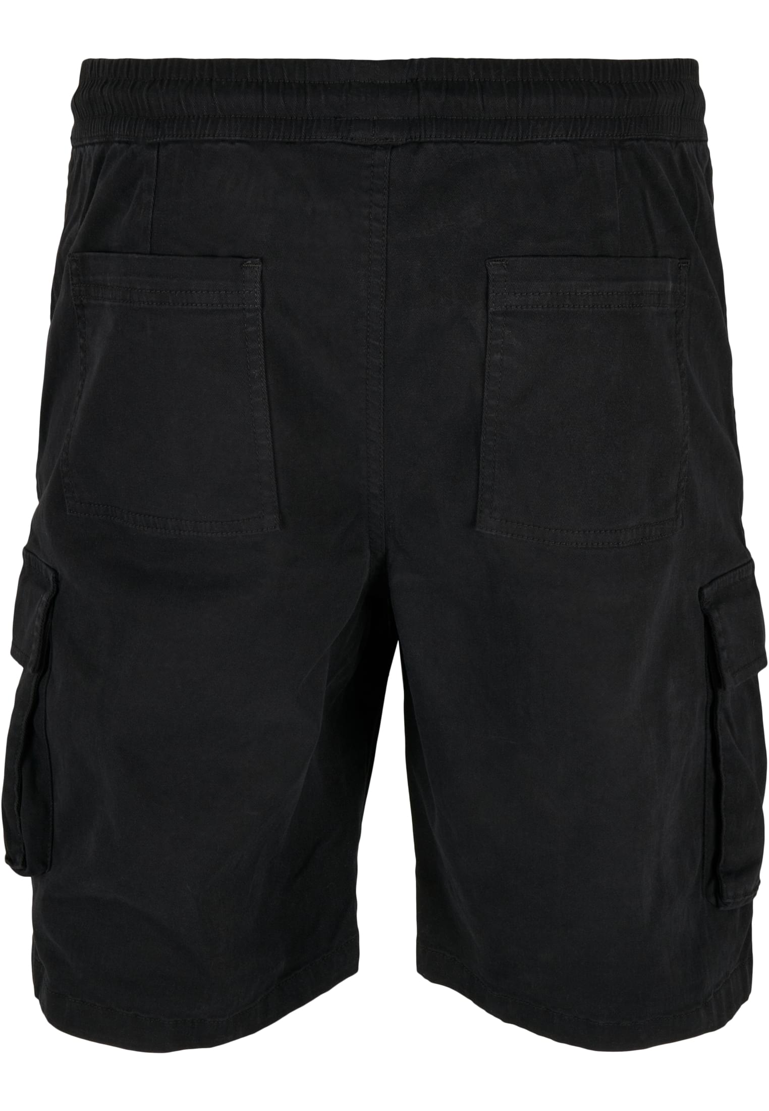 Drawstring Cargo Shorts | black