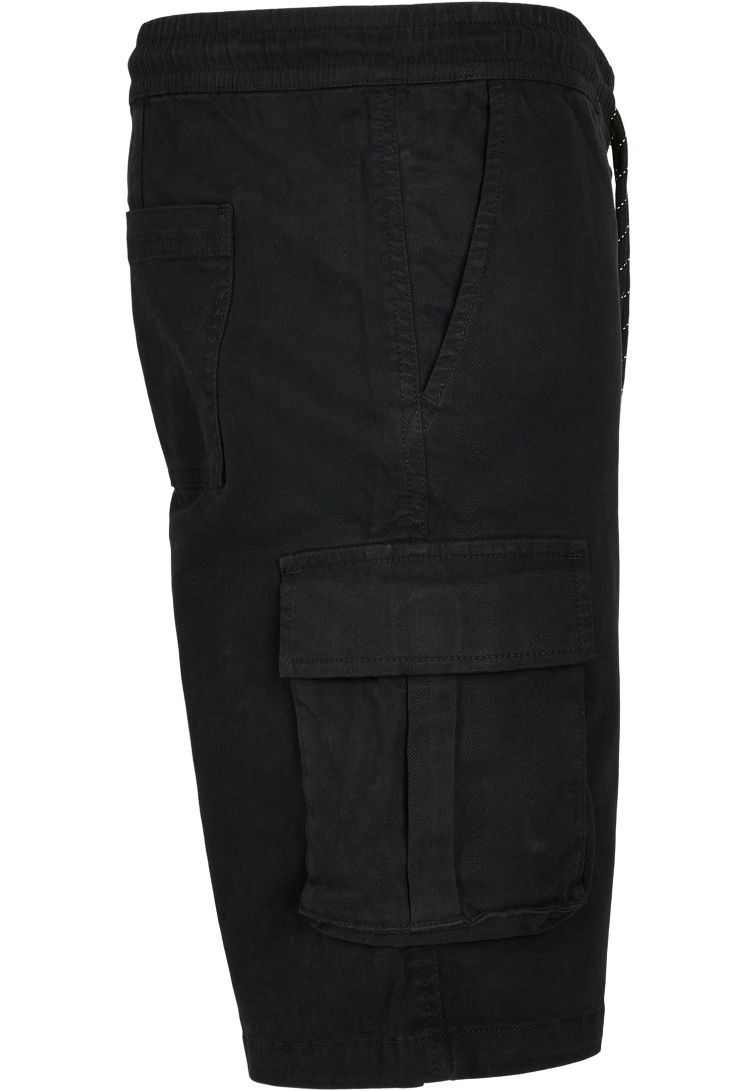 Drawstring Cargo Shorts | black