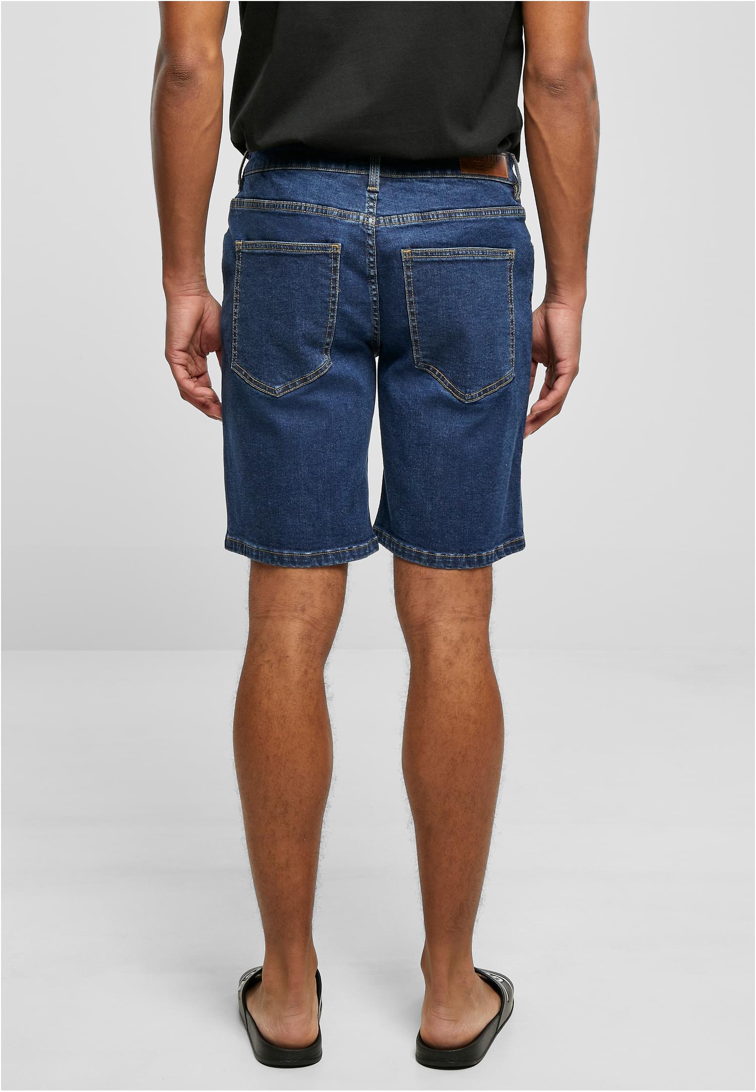 Relaxed Fit Jeans Shorts | mid indigo washed