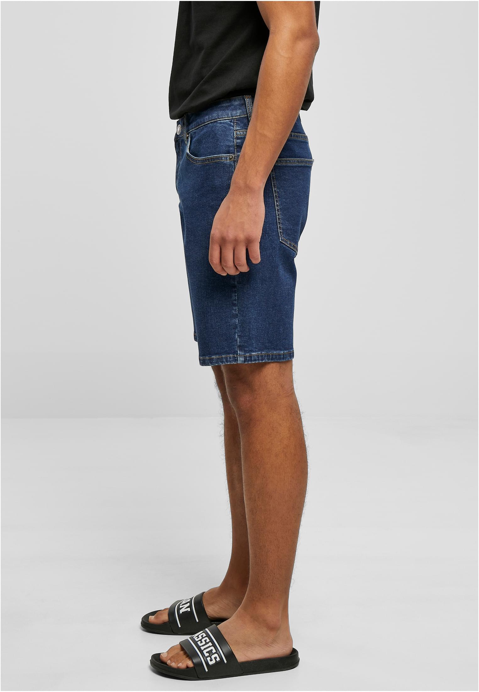 Relaxed Fit Jeans Shorts | mid indigo washed