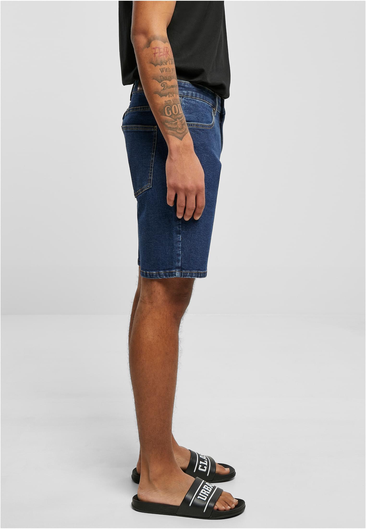 Relaxed Fit Jeans Shorts | mid indigo washed