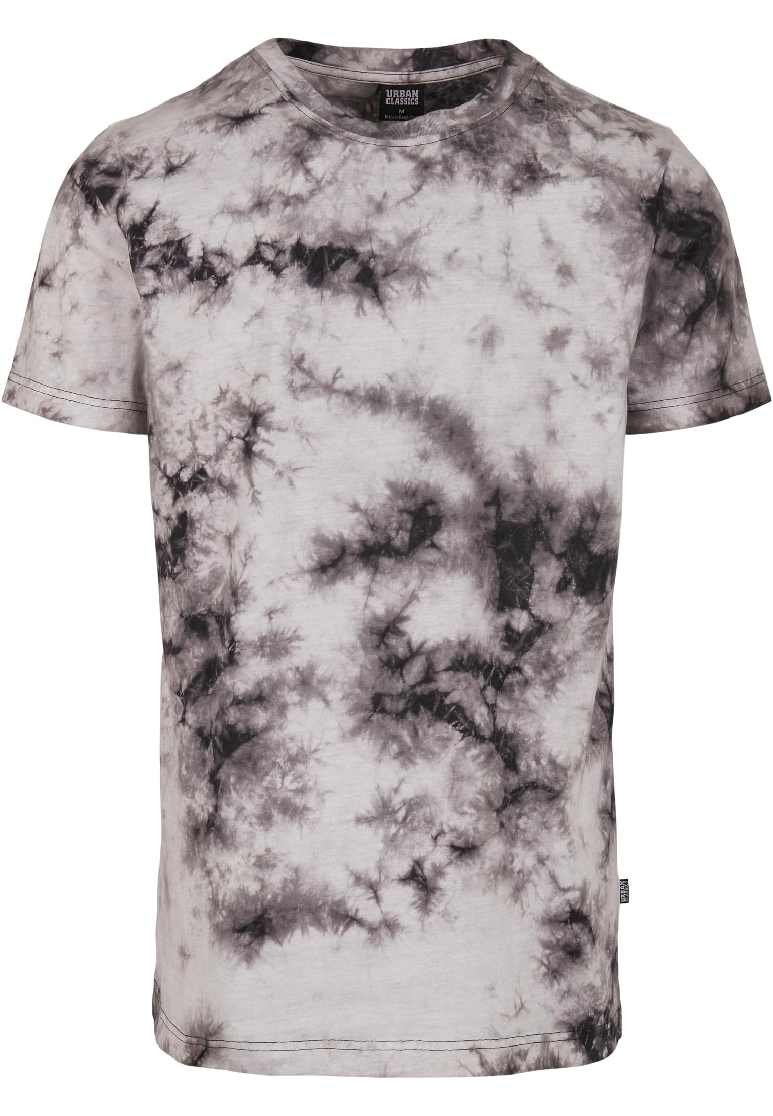 Black Tie Dye Tee | white/black