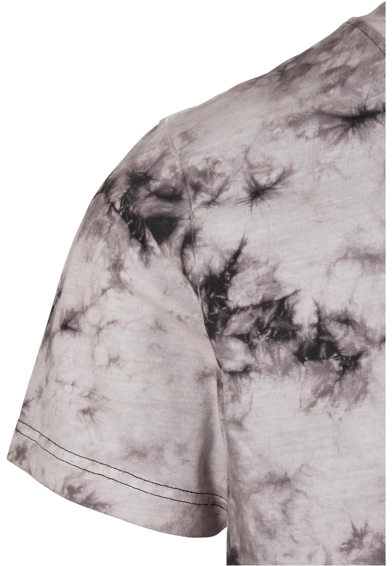 Black Tie Dye Tee | white/black