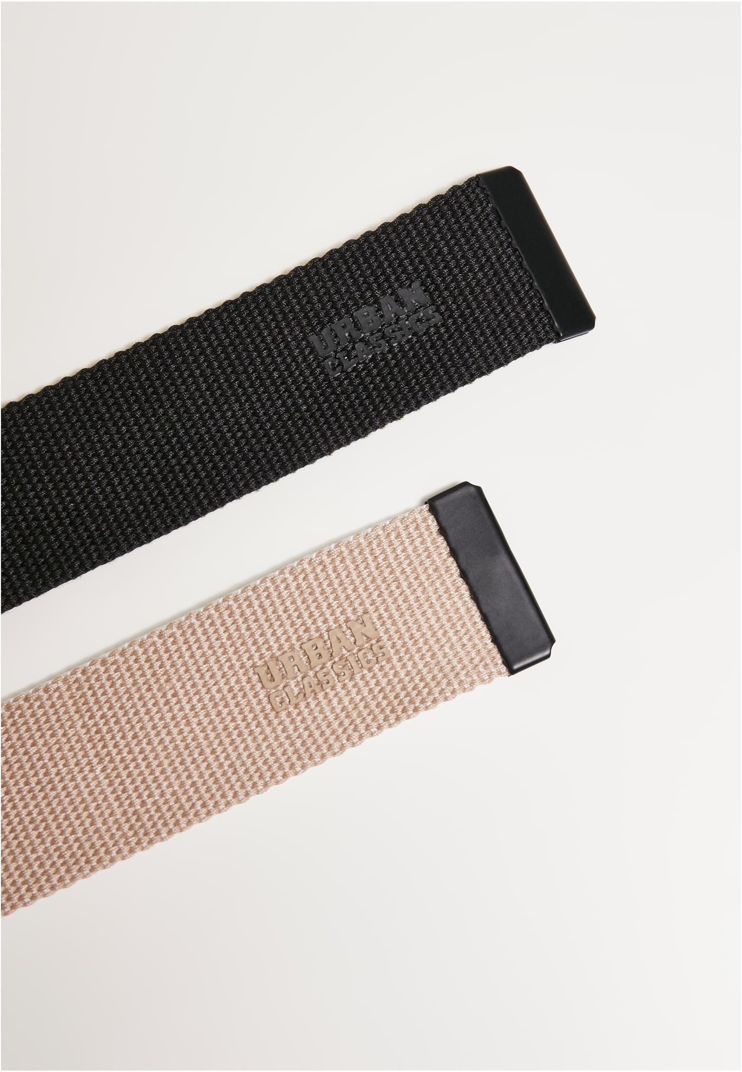 Easy D-Ring Belt 2-Pack | black/olive+white/pepple