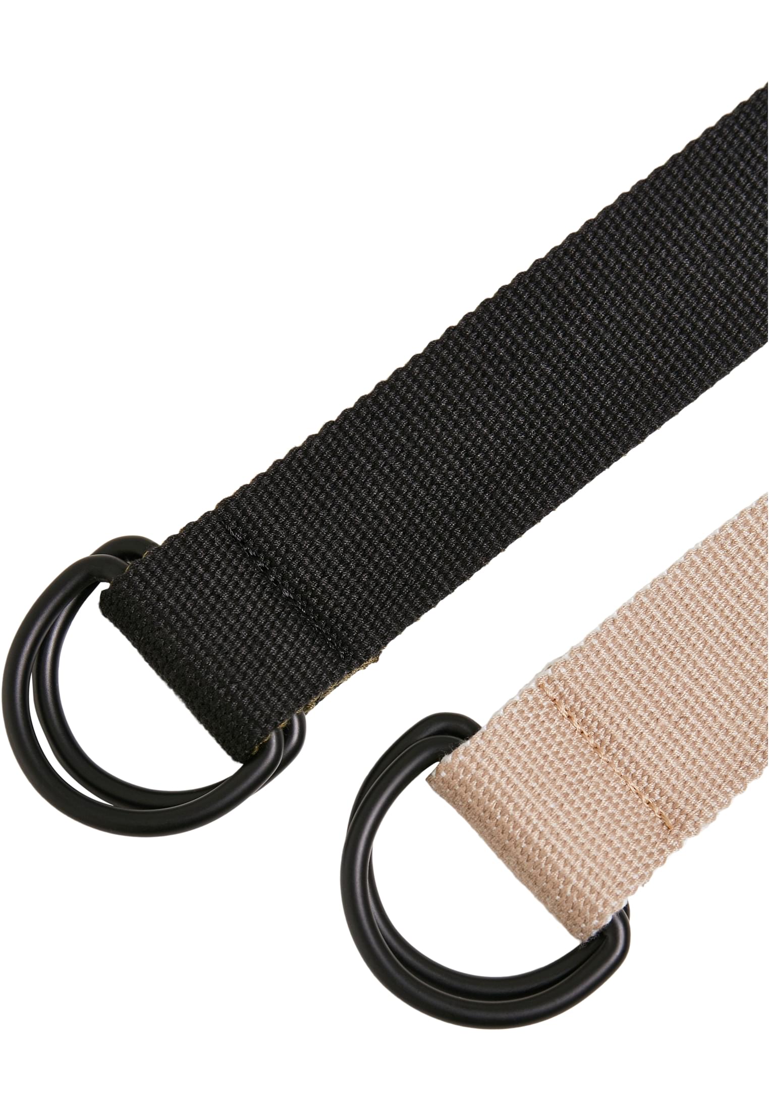 Easy D-Ring Belt 2-Pack | black/olive+white/pepple