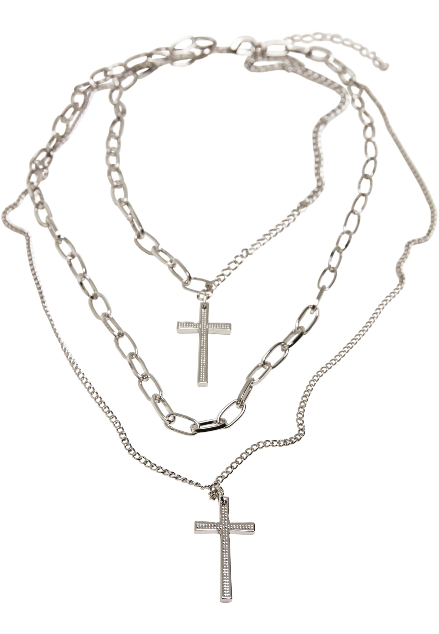 Layering Cross Necklace | silver