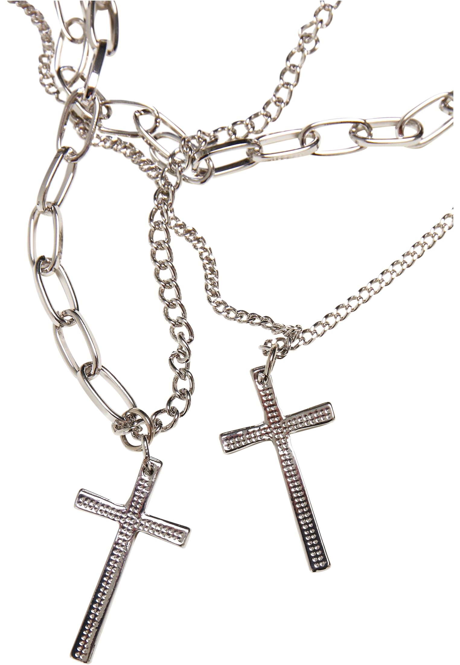 Layering Cross Necklace | silver