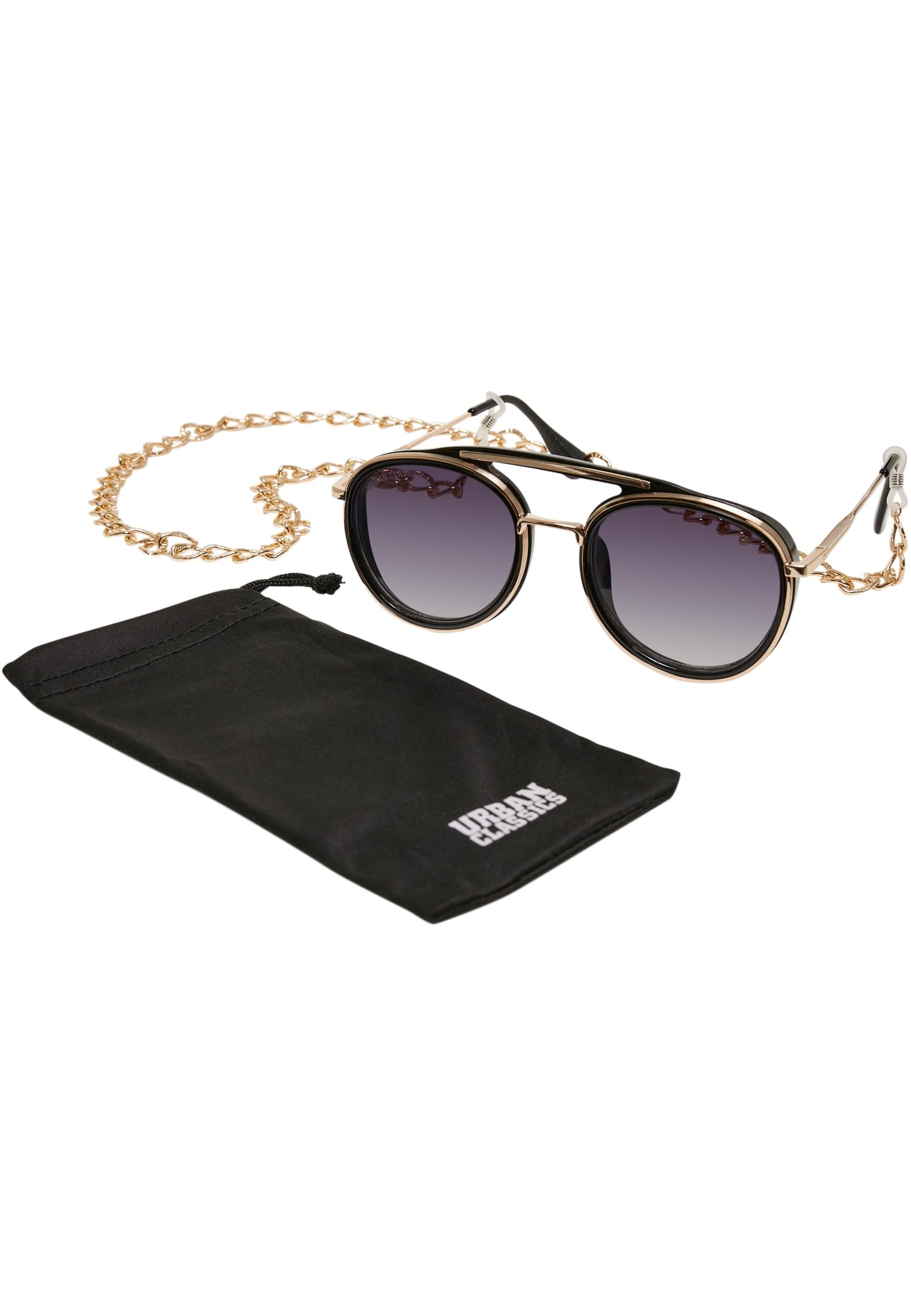 Sunglasses Ibiza With Chain | black/gold