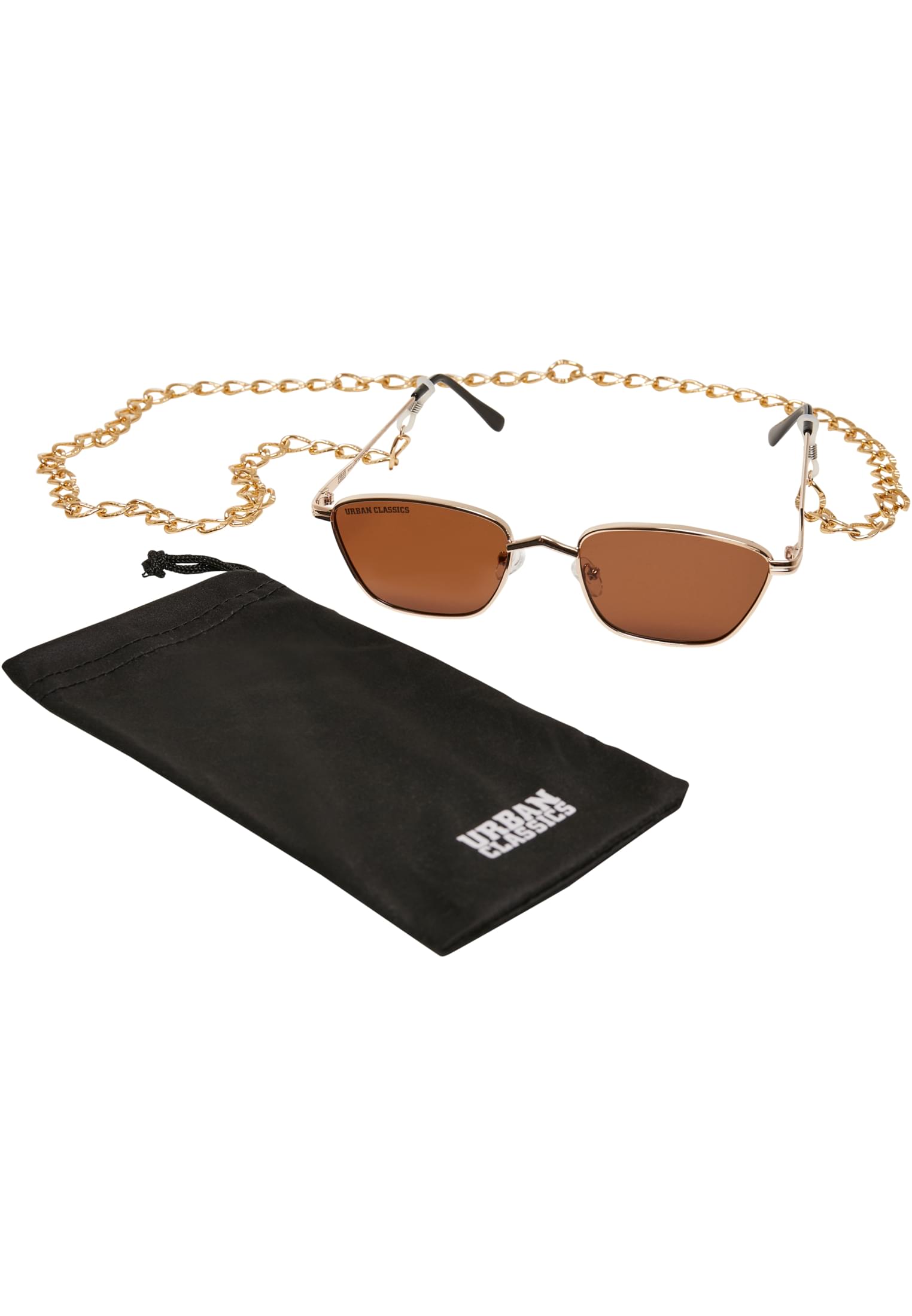 Sunglasses Kalymnos With Chain | gold/brown