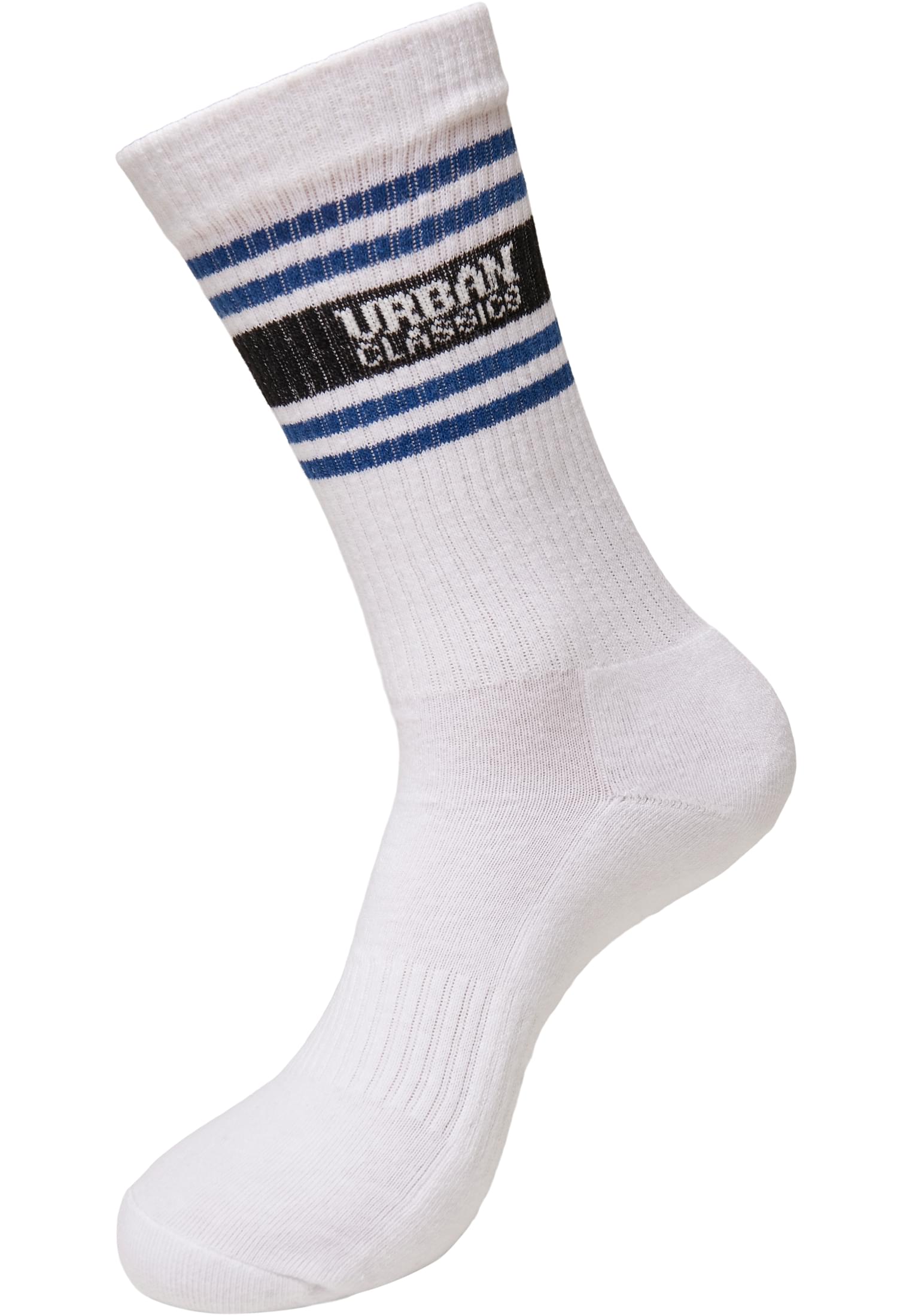 Logo Stripe Socks 4-Pack | white+blue+green+neonyellow