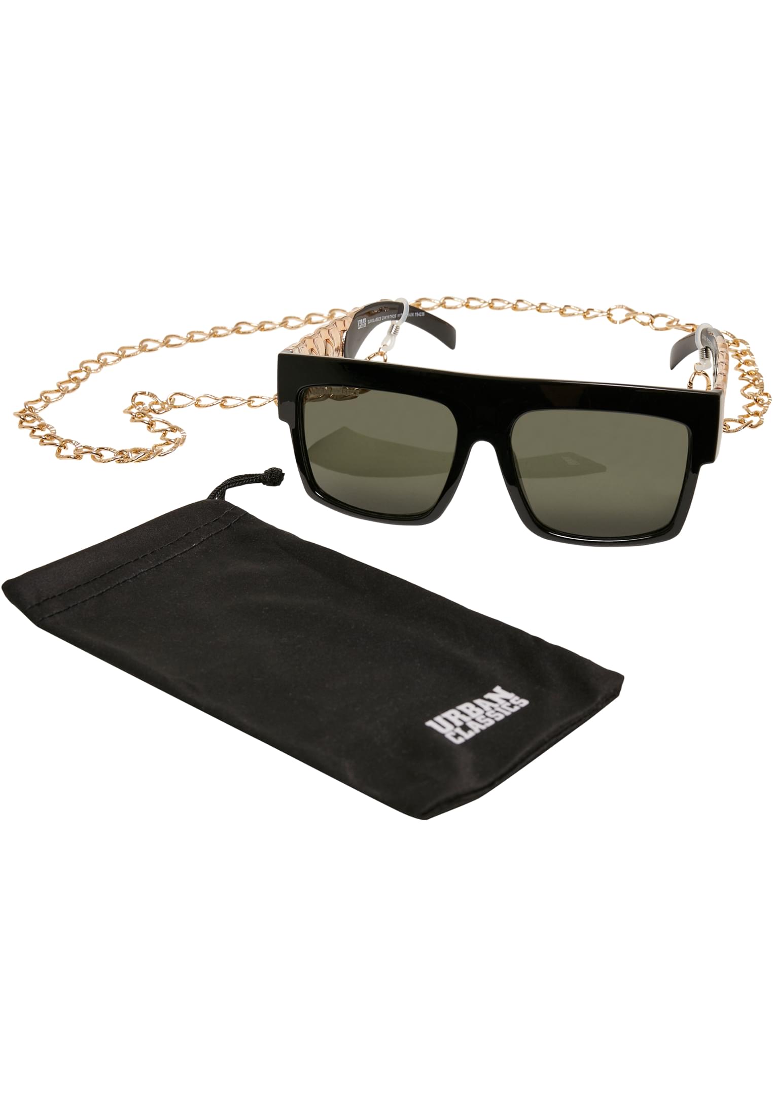 Sunglasses Zakynthos with Chain | black/gold