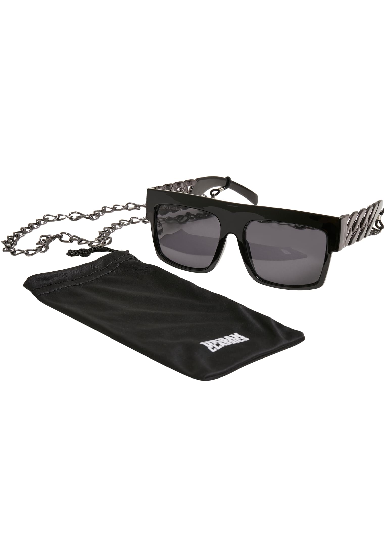 Sunglasses Zakynthos with Chain | black/silver