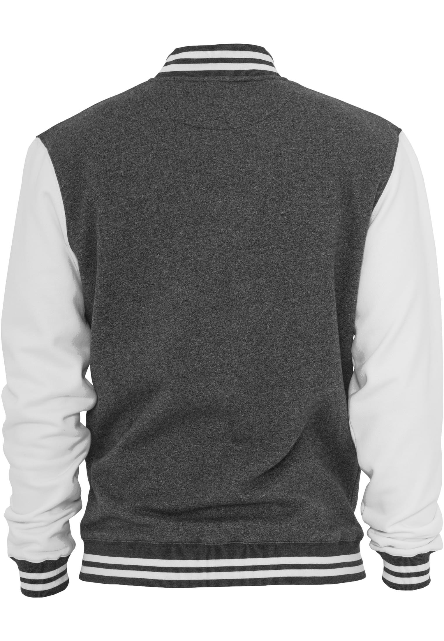 Melange College Sweatjacket | blk/wht