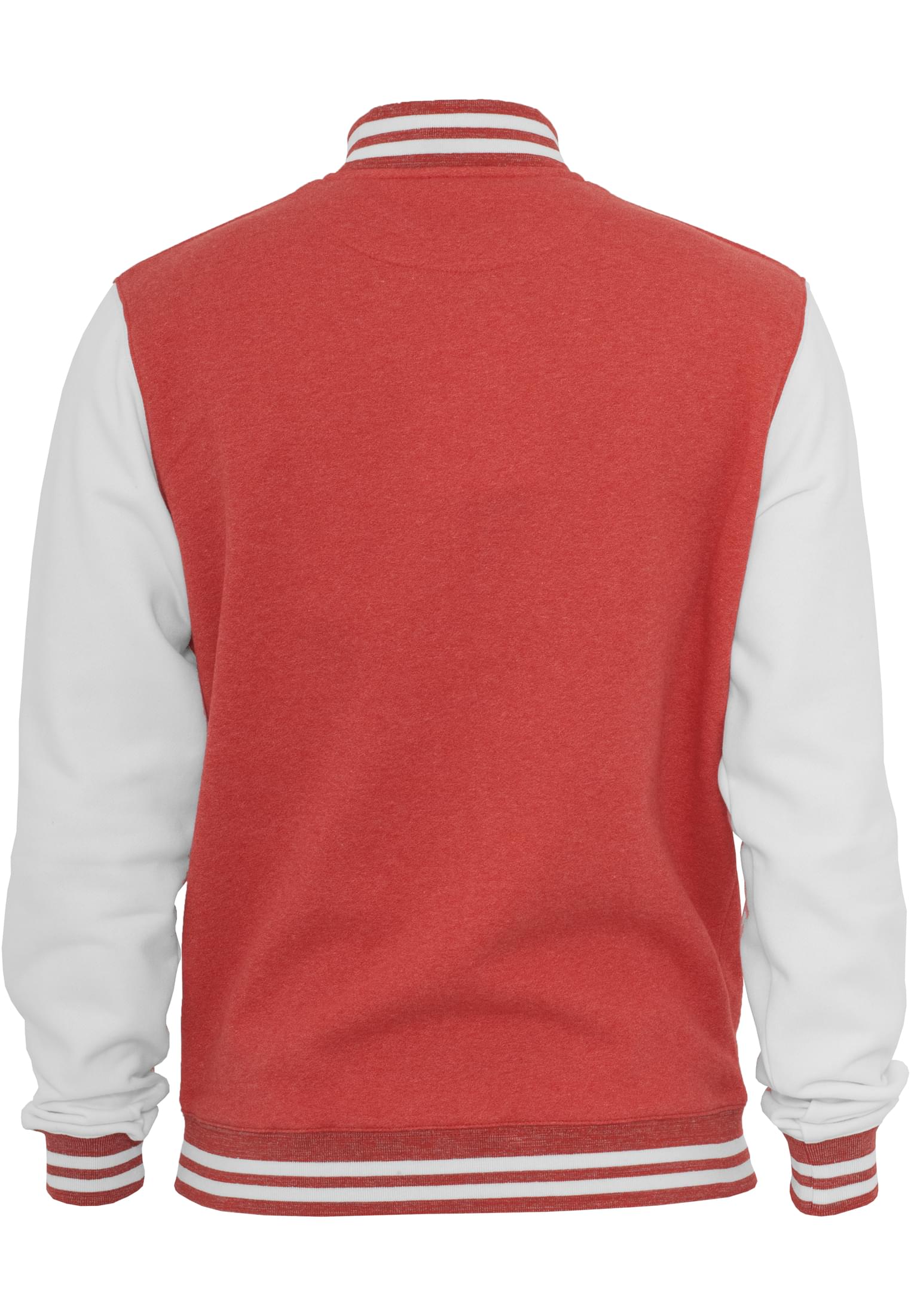 Melange College Sweatjacket | red/wht