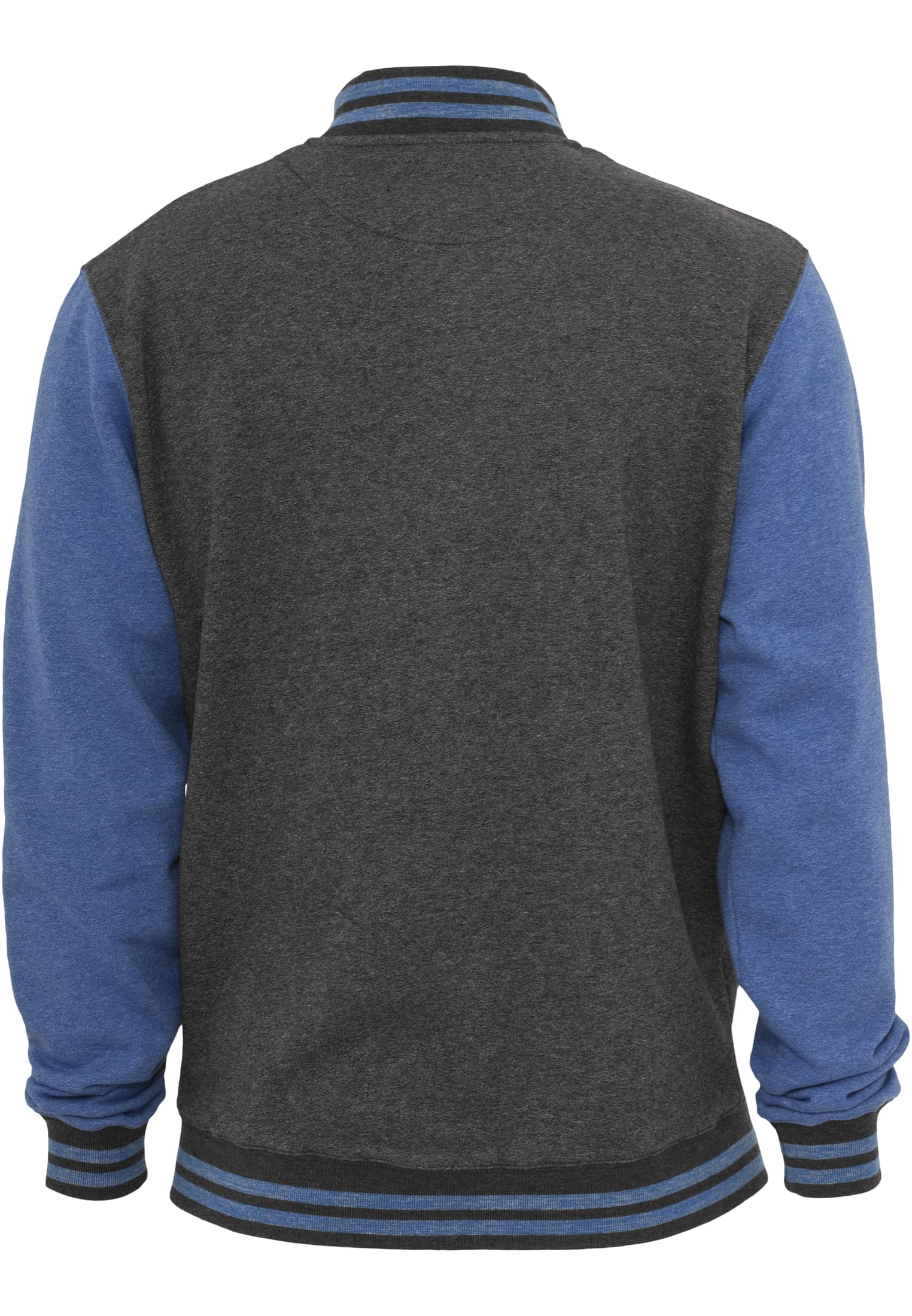 Melange College Sweatjacket | blk/blue