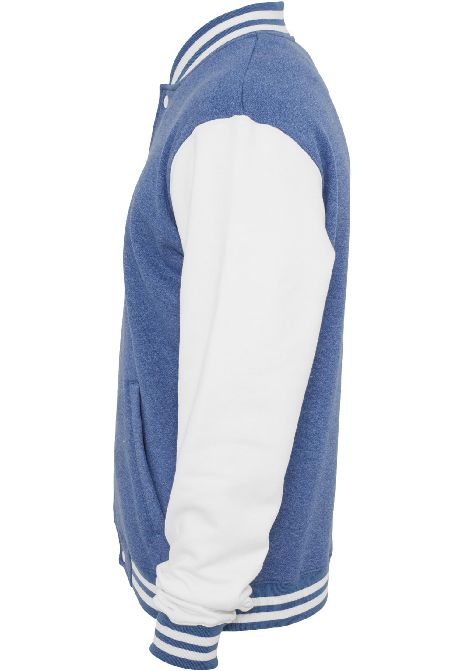 Melange College Sweatjacket | blue/wht