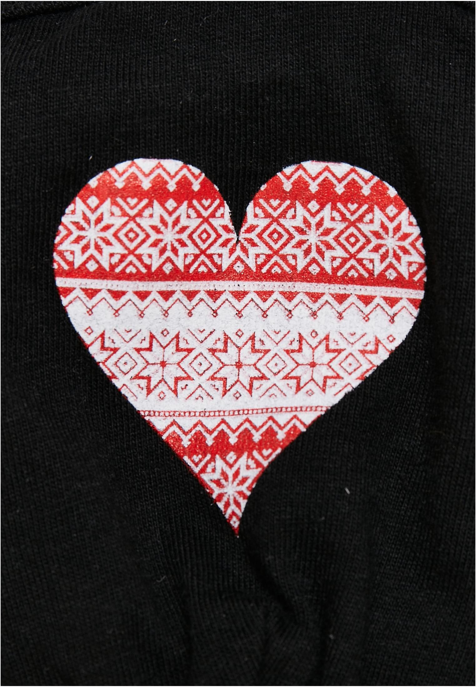 Christmas Heart Face Mask | black