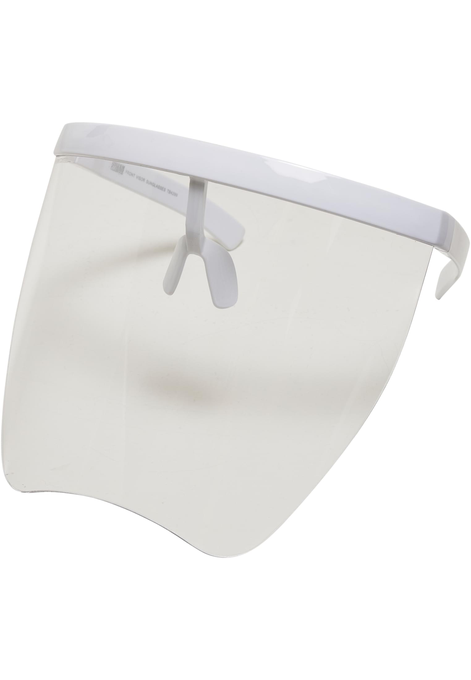 Front Visor Sunglasses | white/transparent