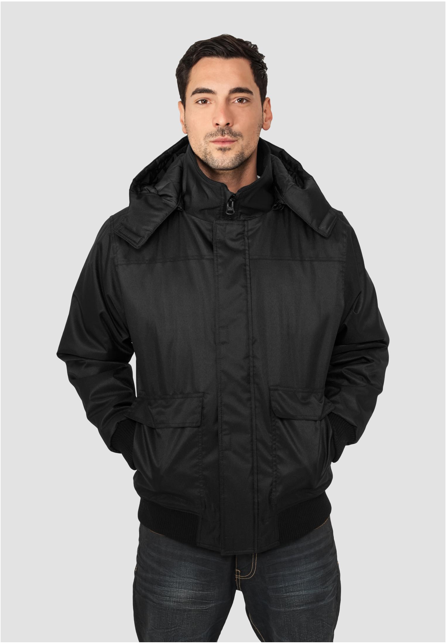 Heavy Hooded Winter Jacket | black