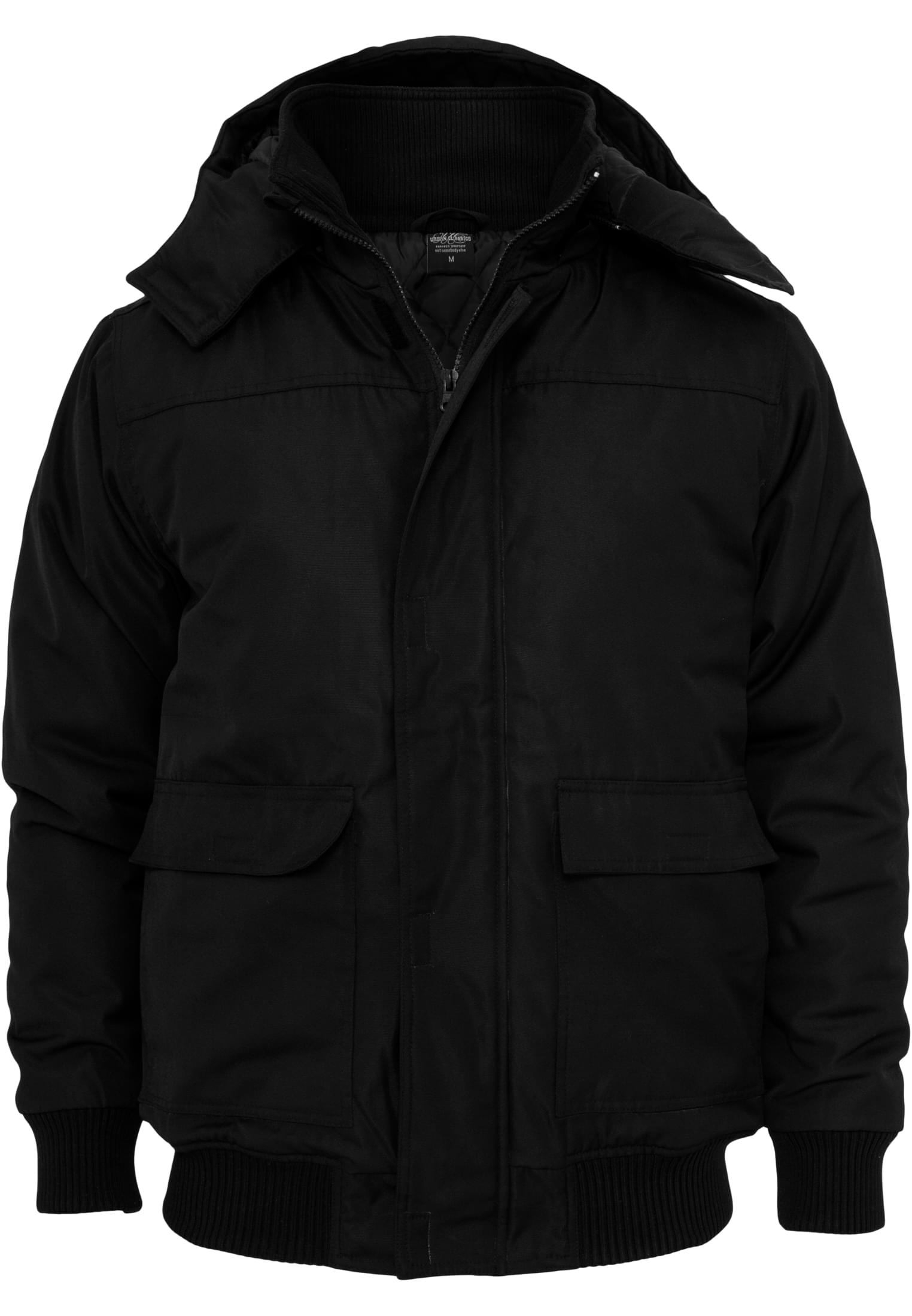 Heavy Hooded Winter Jacket | black