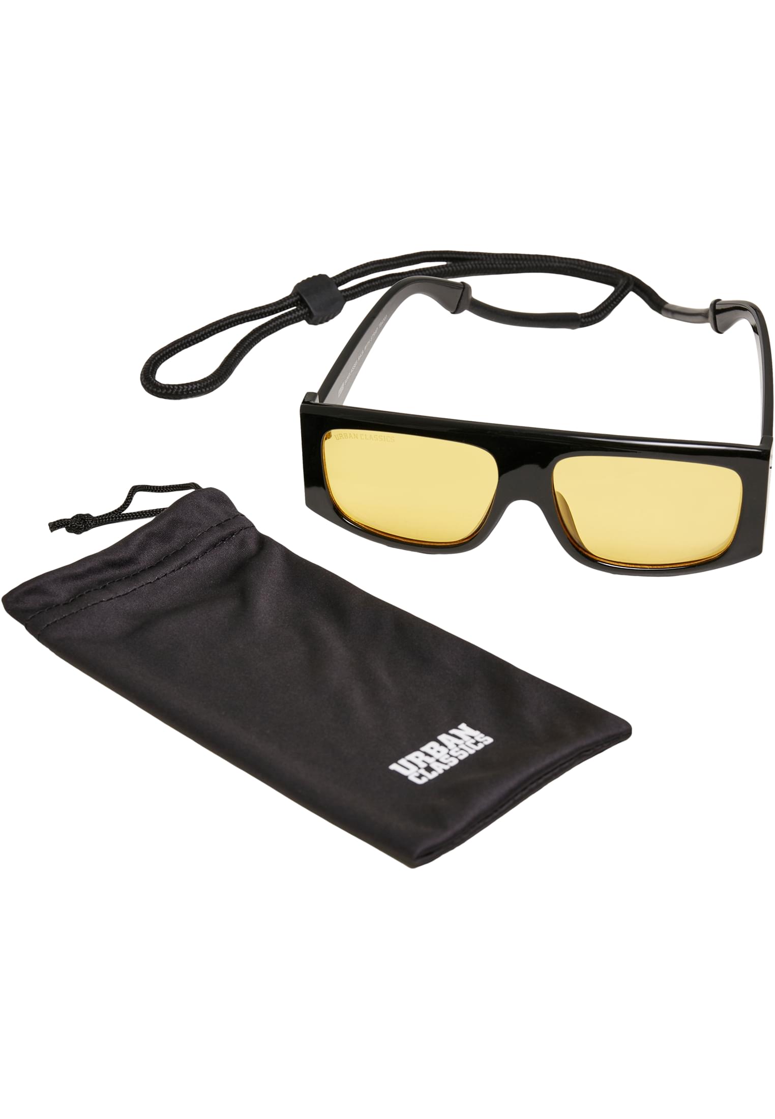 Sunglasses Raja with Strap | black/yellow