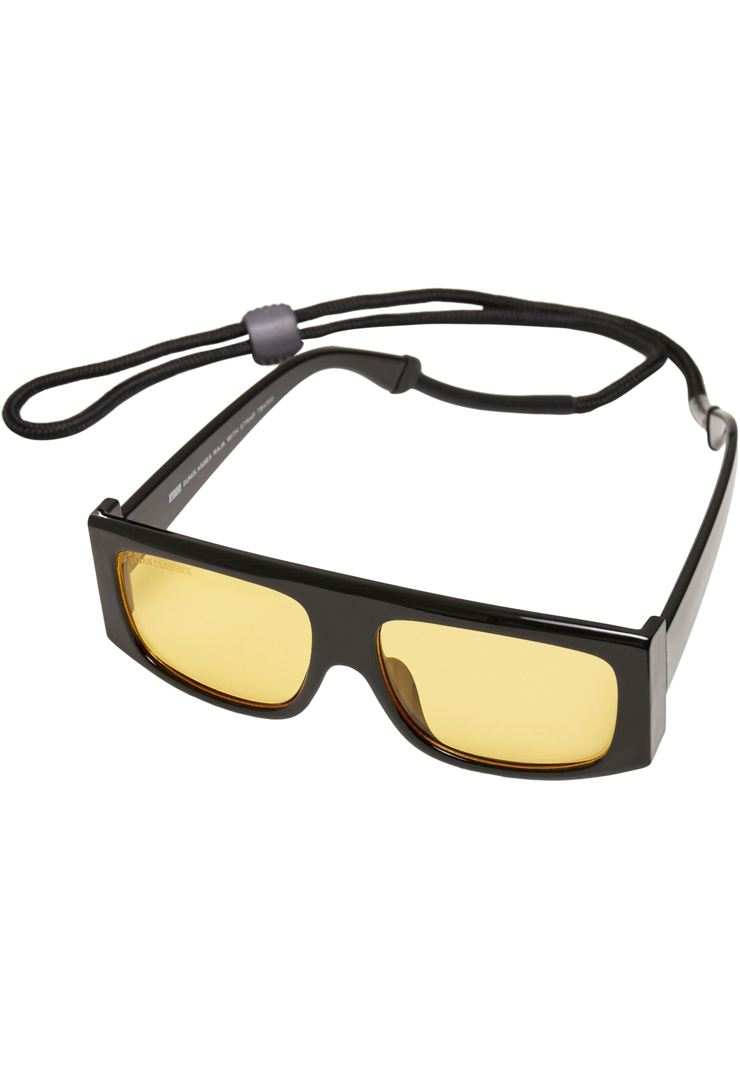 Sunglasses Raja with Strap | black/yellow