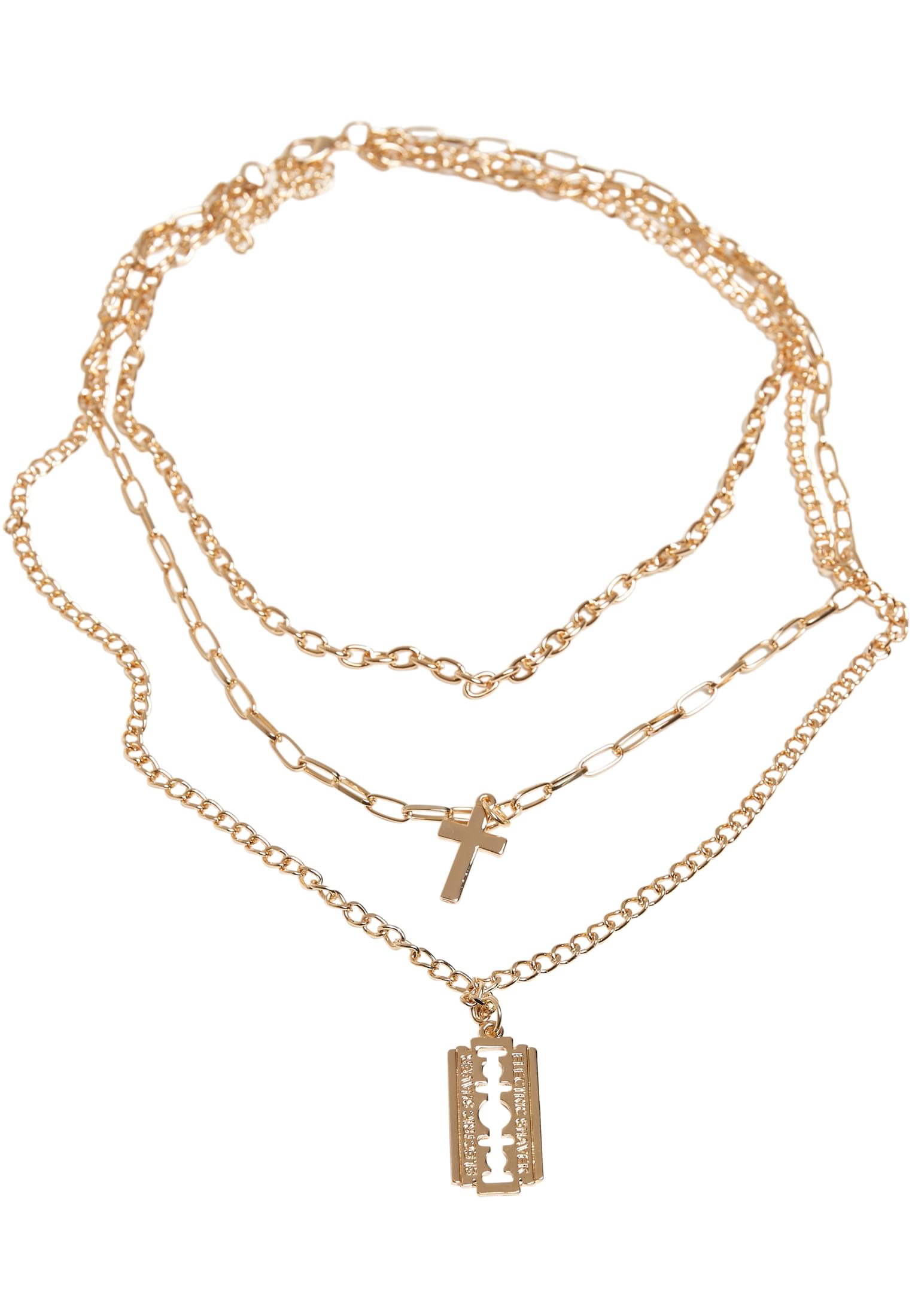 Razor Blade Necklace | gold