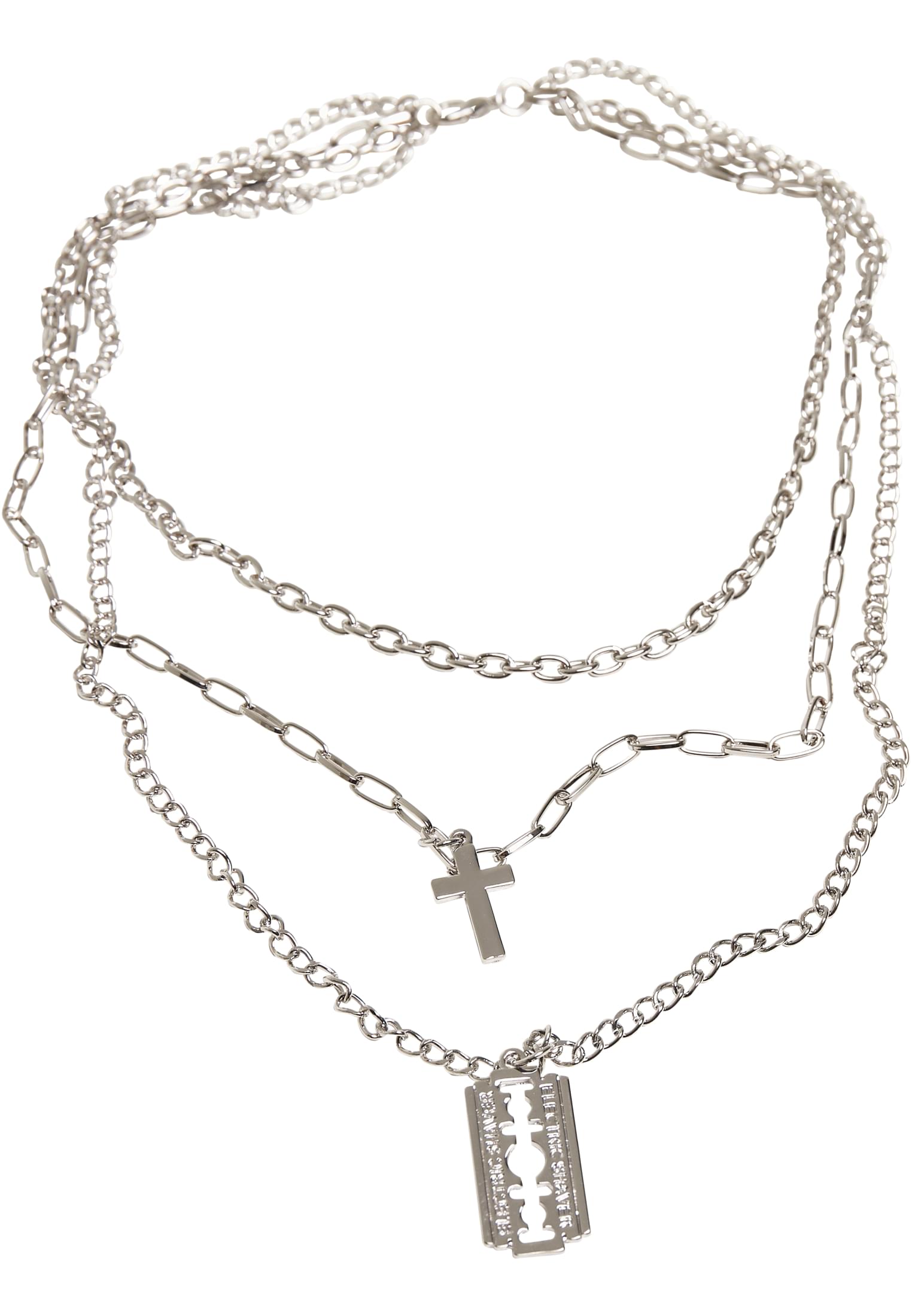 Razor Blade Necklace | silver