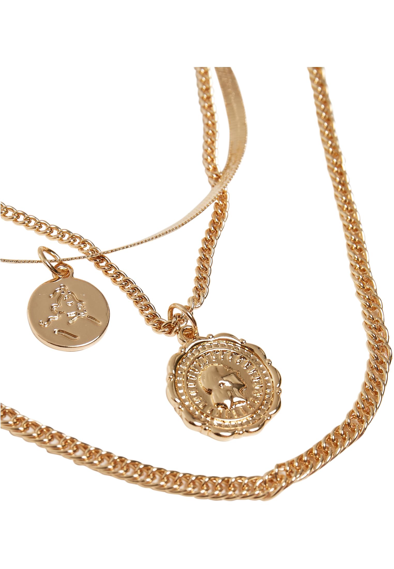 Flat Layering Necklace | gold